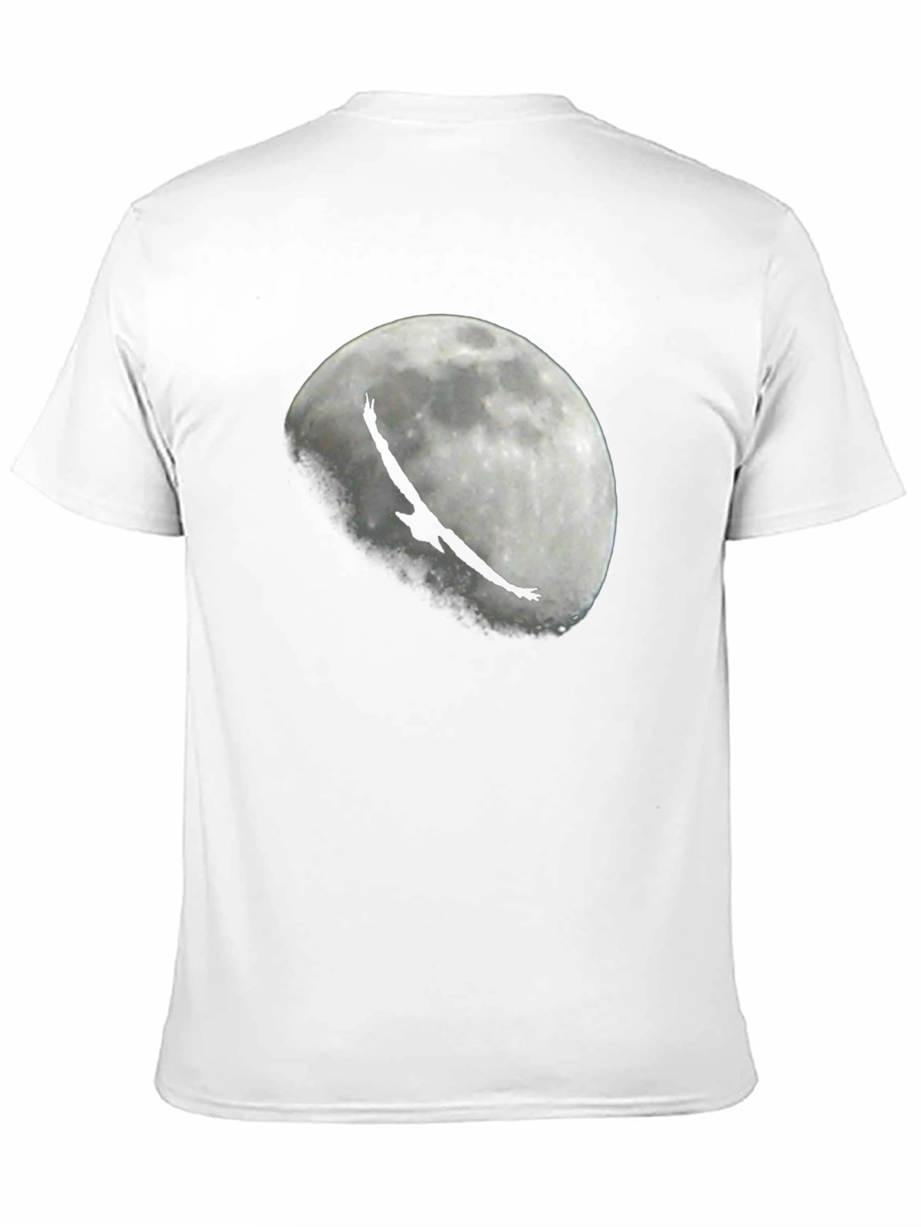 Eagle Moon Graphic Tee - Black Cotton T-Shirt