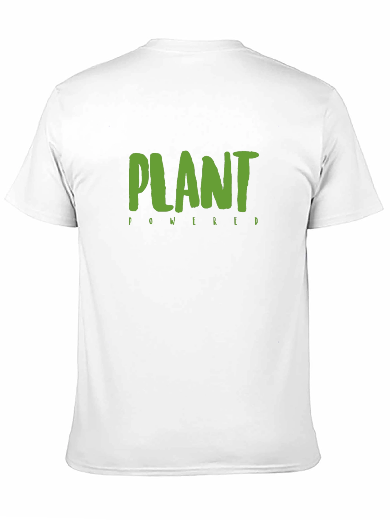 Plant Powered Vegan T-Shirt - Black Cotton Tee