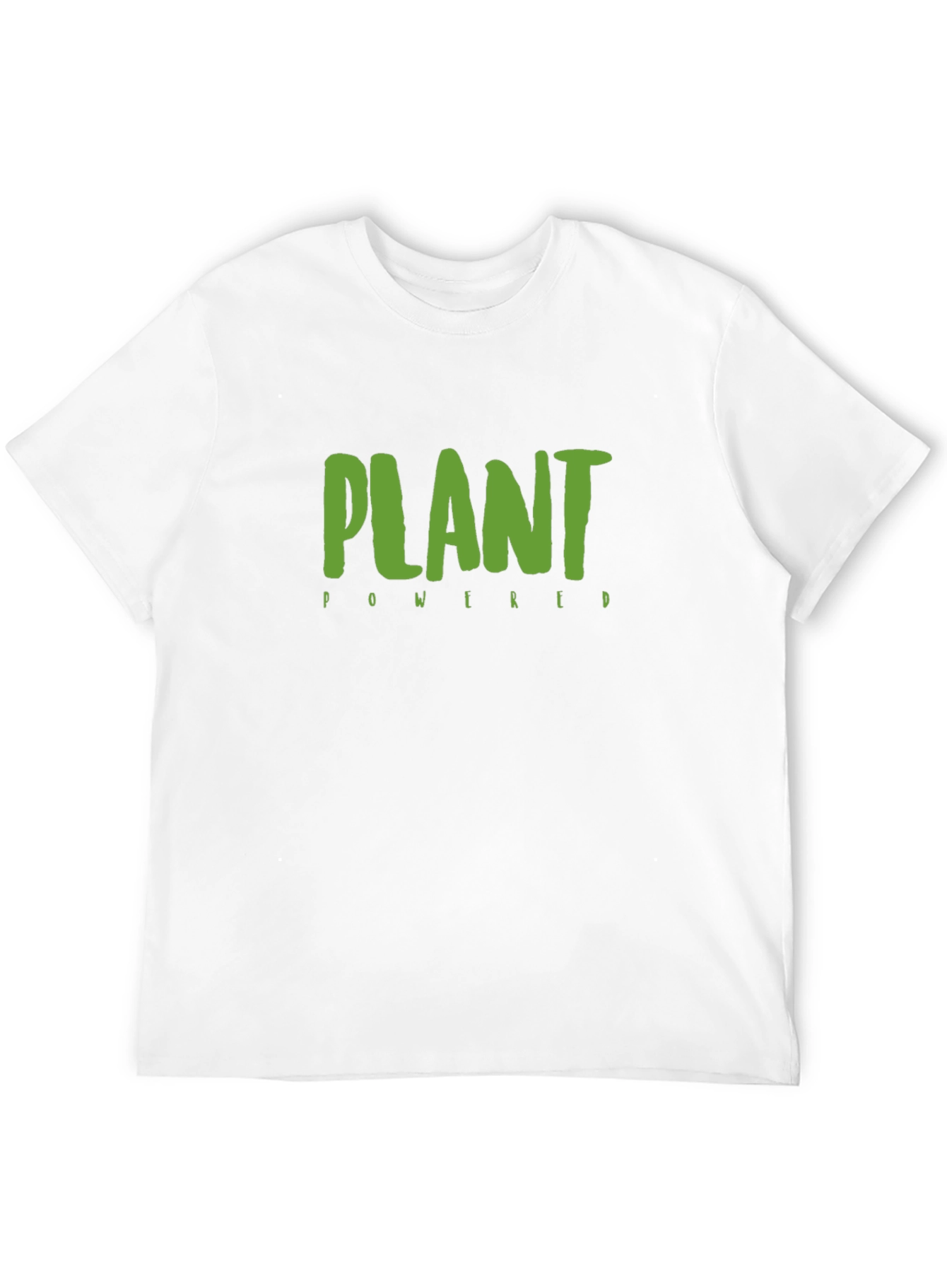 Plant Powered Vegan T-Shirt - Black Cotton Tee