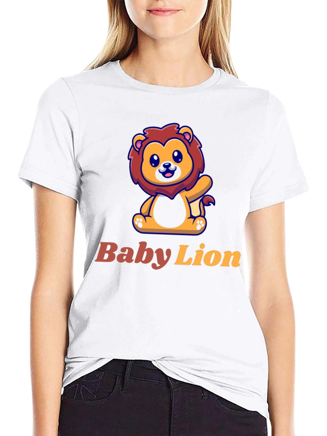 Cute Baby Lion Graphic Tee - Unisex