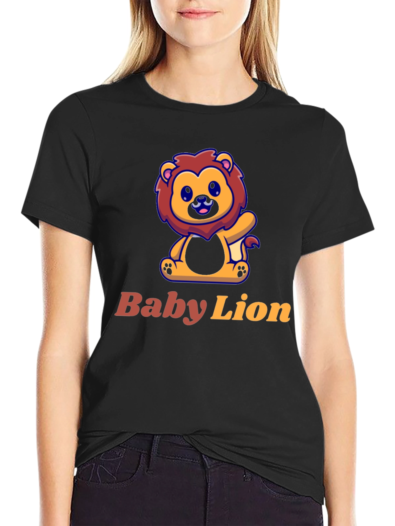 Cute Baby Lion Graphic Tee - Unisex