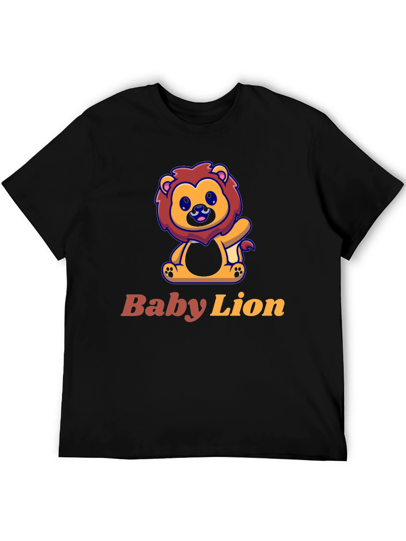 Cute Baby Lion Graphic Tee - Unisex