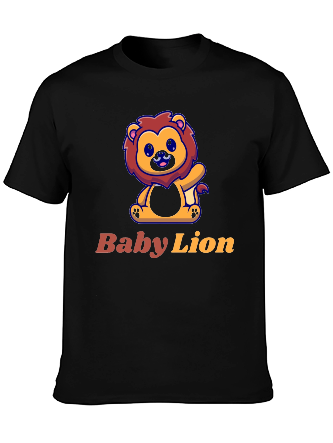 Cute Baby Lion Graphic Tee - Unisex
