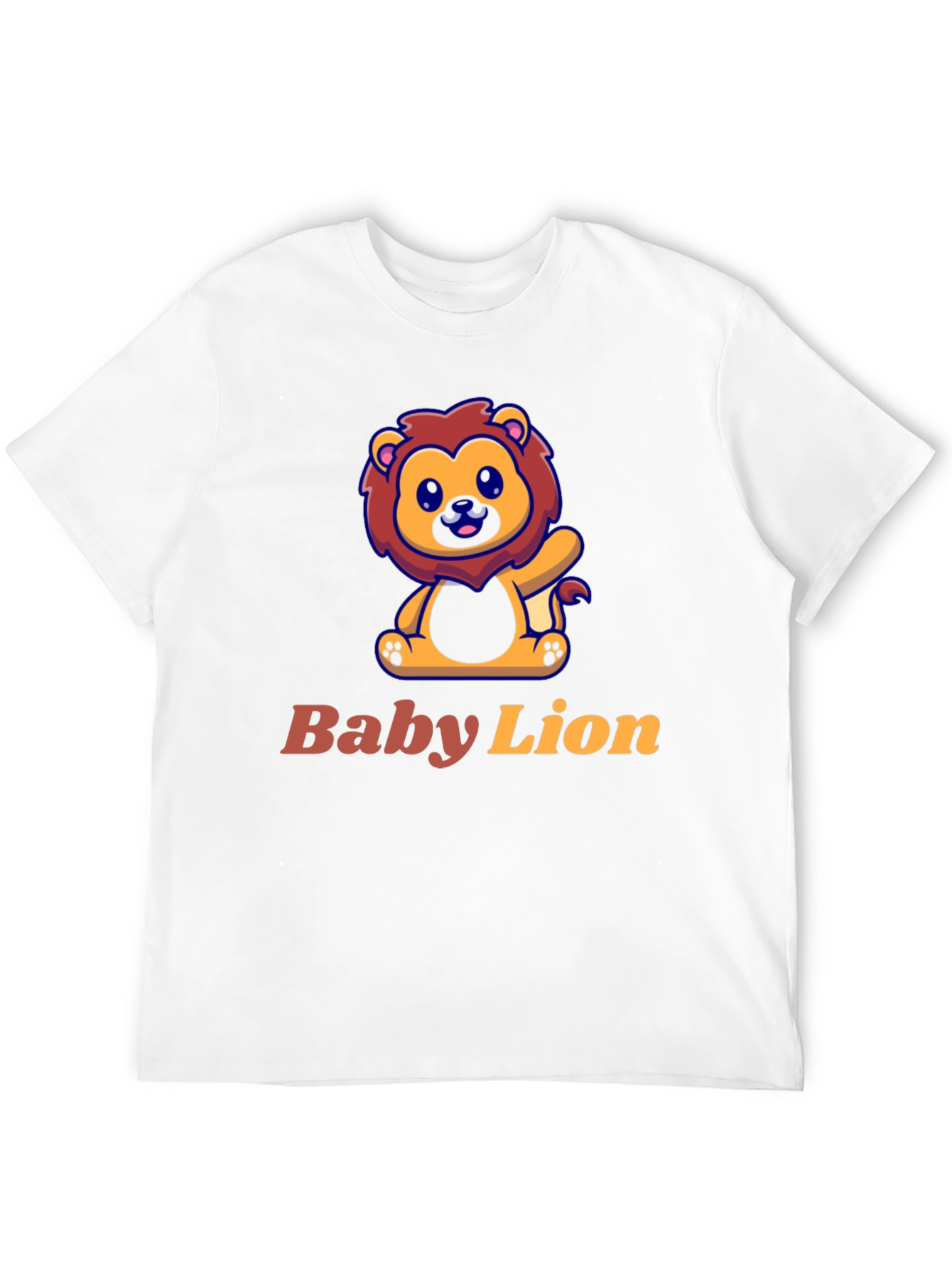 Cute Baby Lion Graphic Tee - Unisex