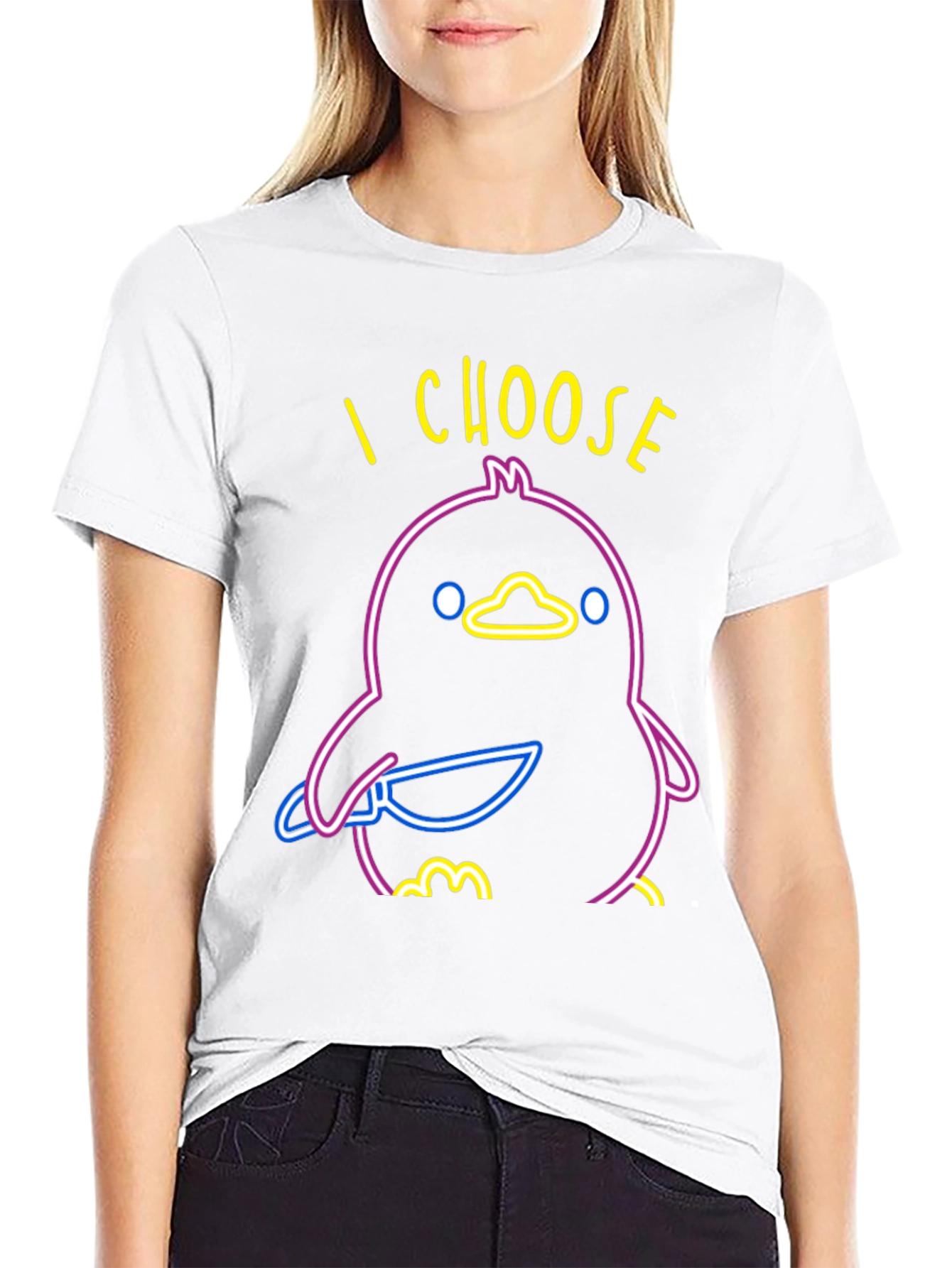 I Choose Violence Duck Graphic Tee