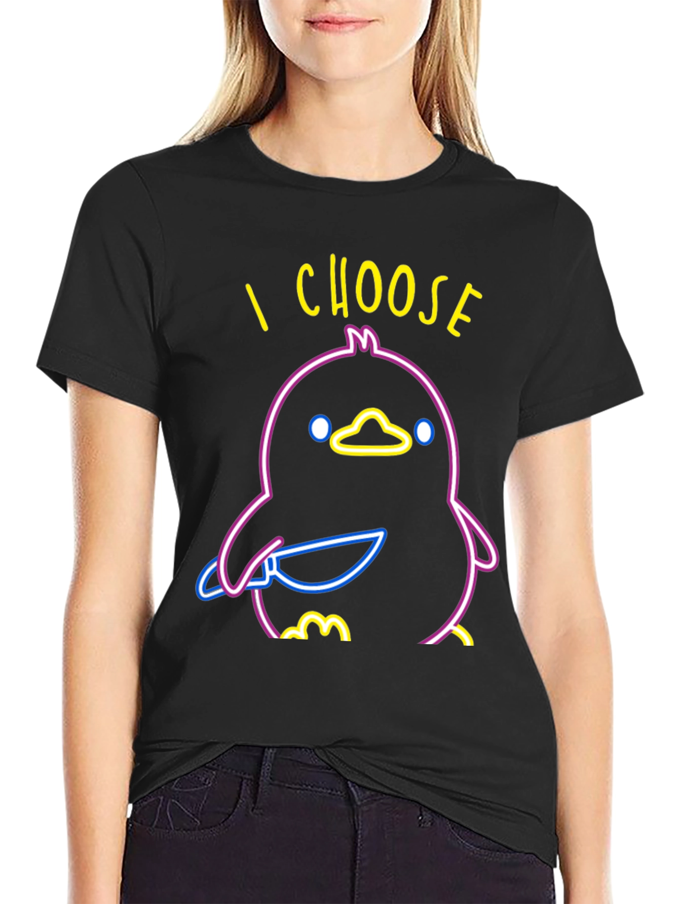I Choose Violence Duck Graphic Tee