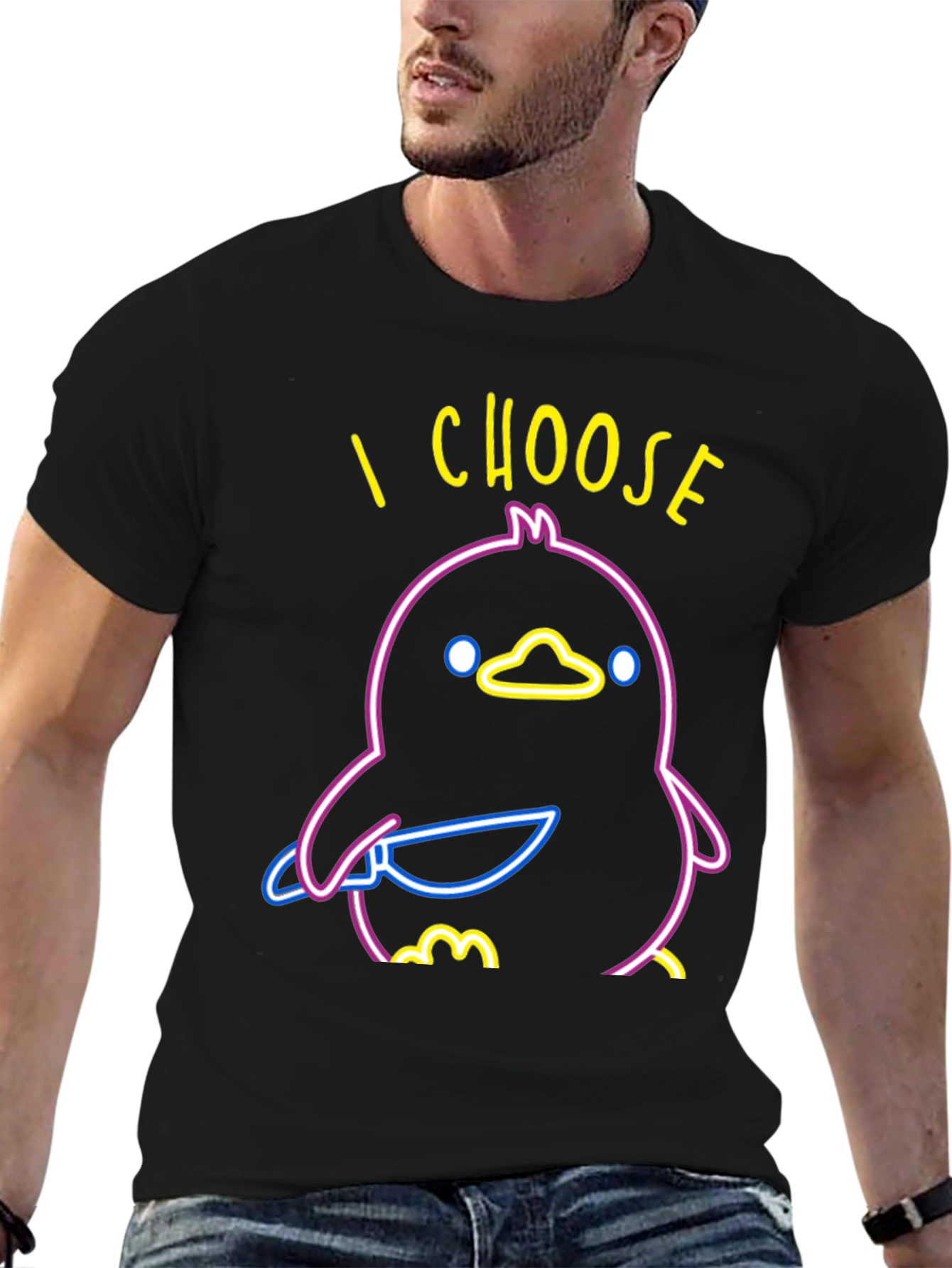 I Choose Violence Duck Graphic Tee