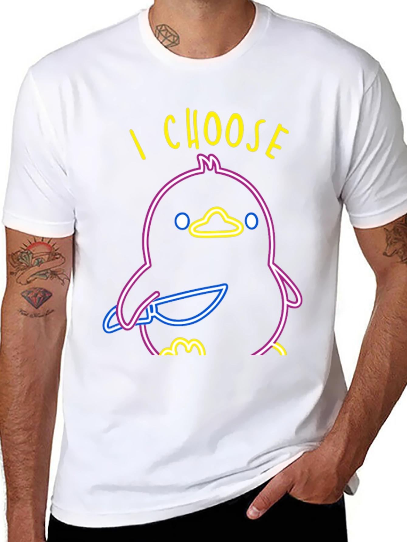 I Choose Violence Duck Graphic Tee