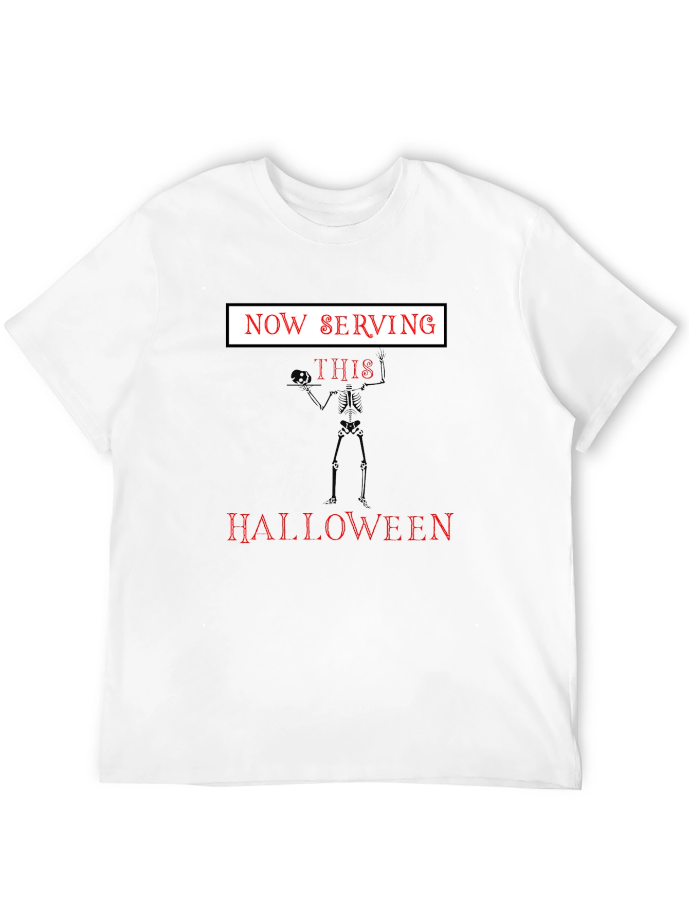 Now Serving This Halloween Skeleton T-Shirt