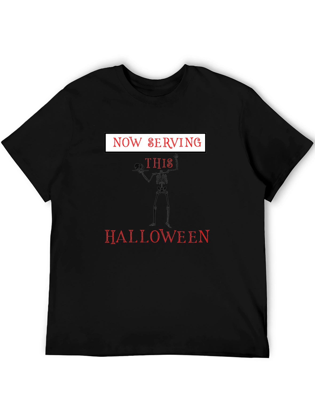 Now Serving This Halloween Skeleton T-Shirt