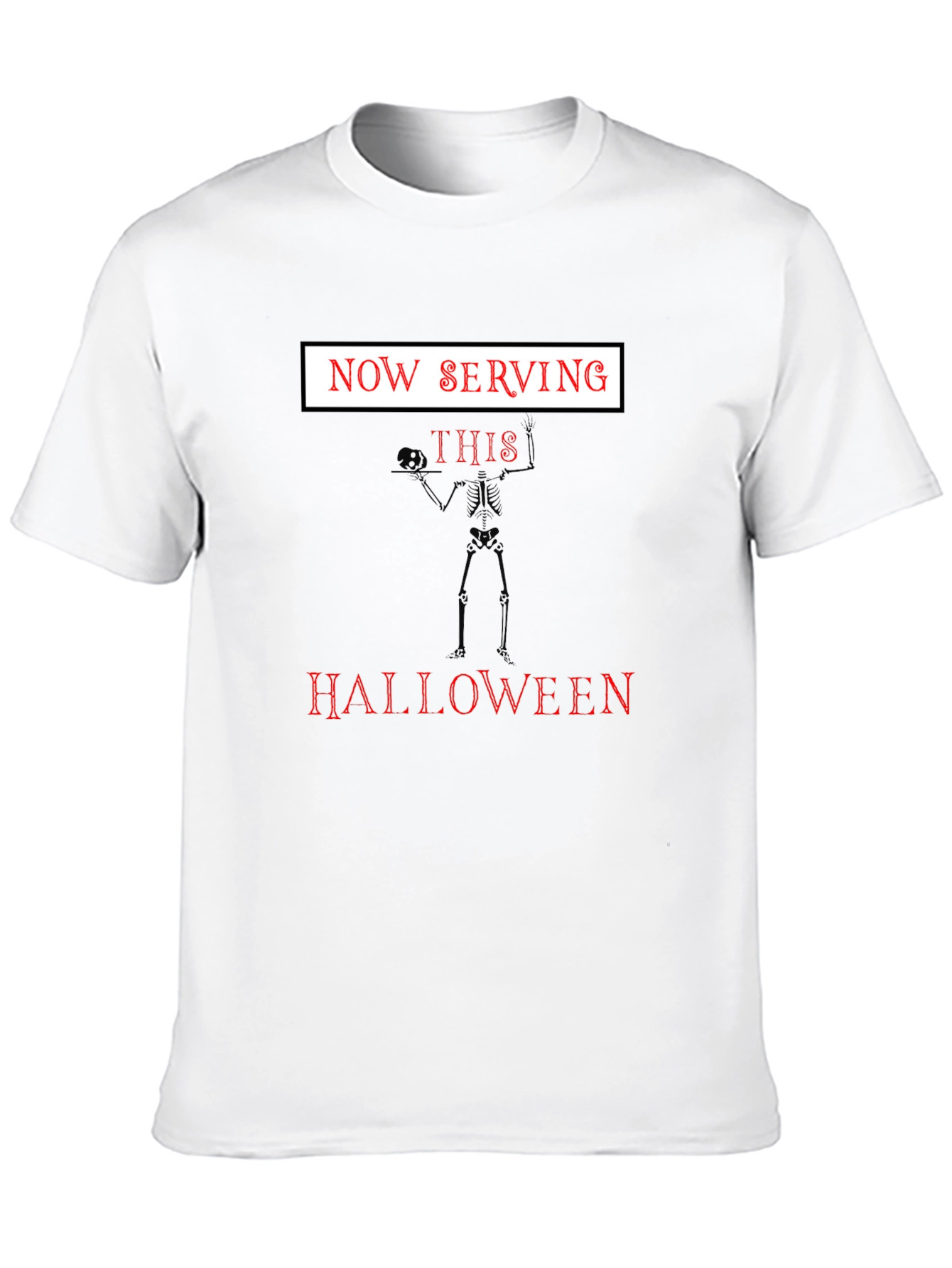 Now Serving This Halloween Skeleton T-Shirt