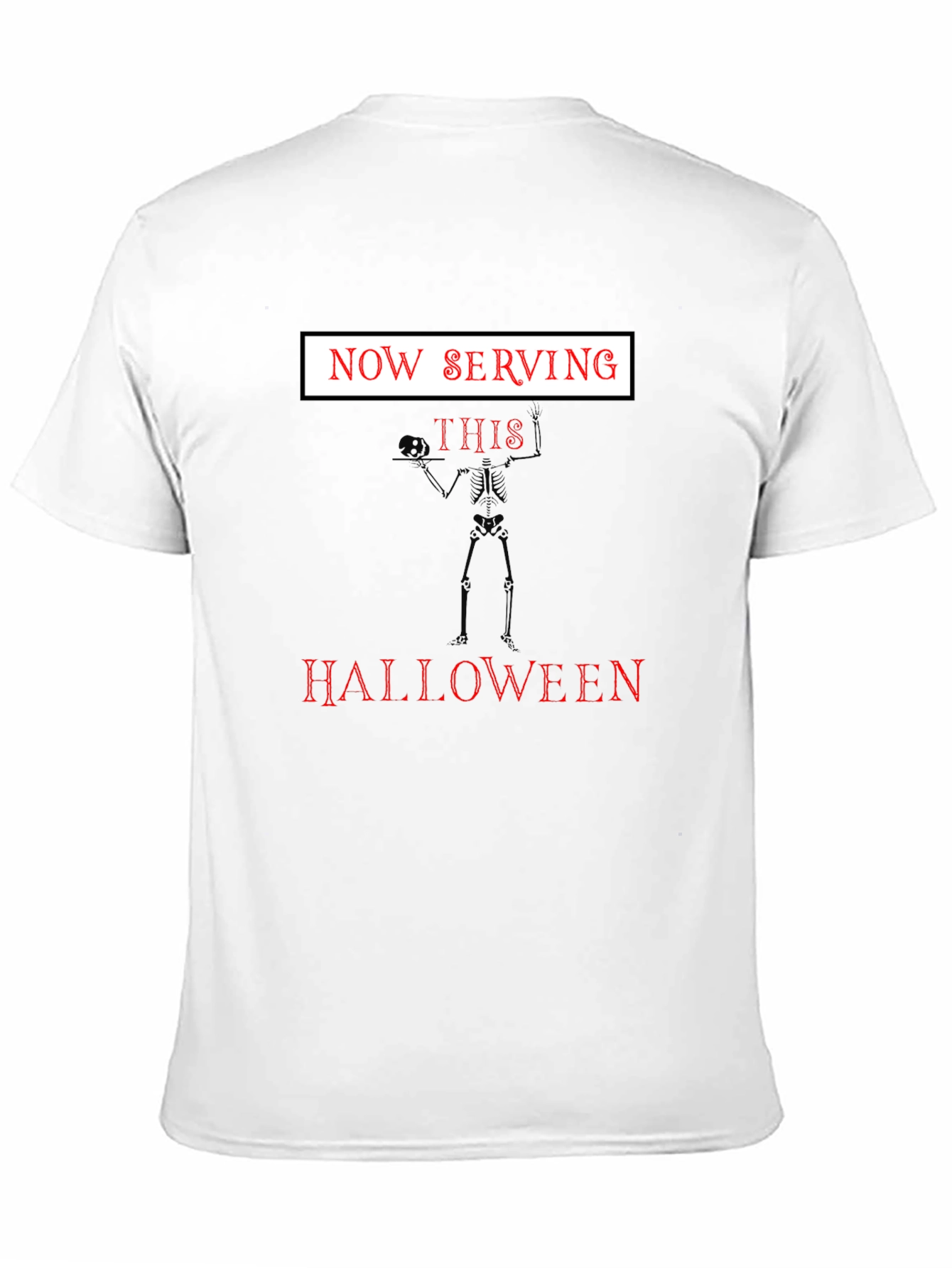 Now Serving This Halloween Skeleton T-Shirt