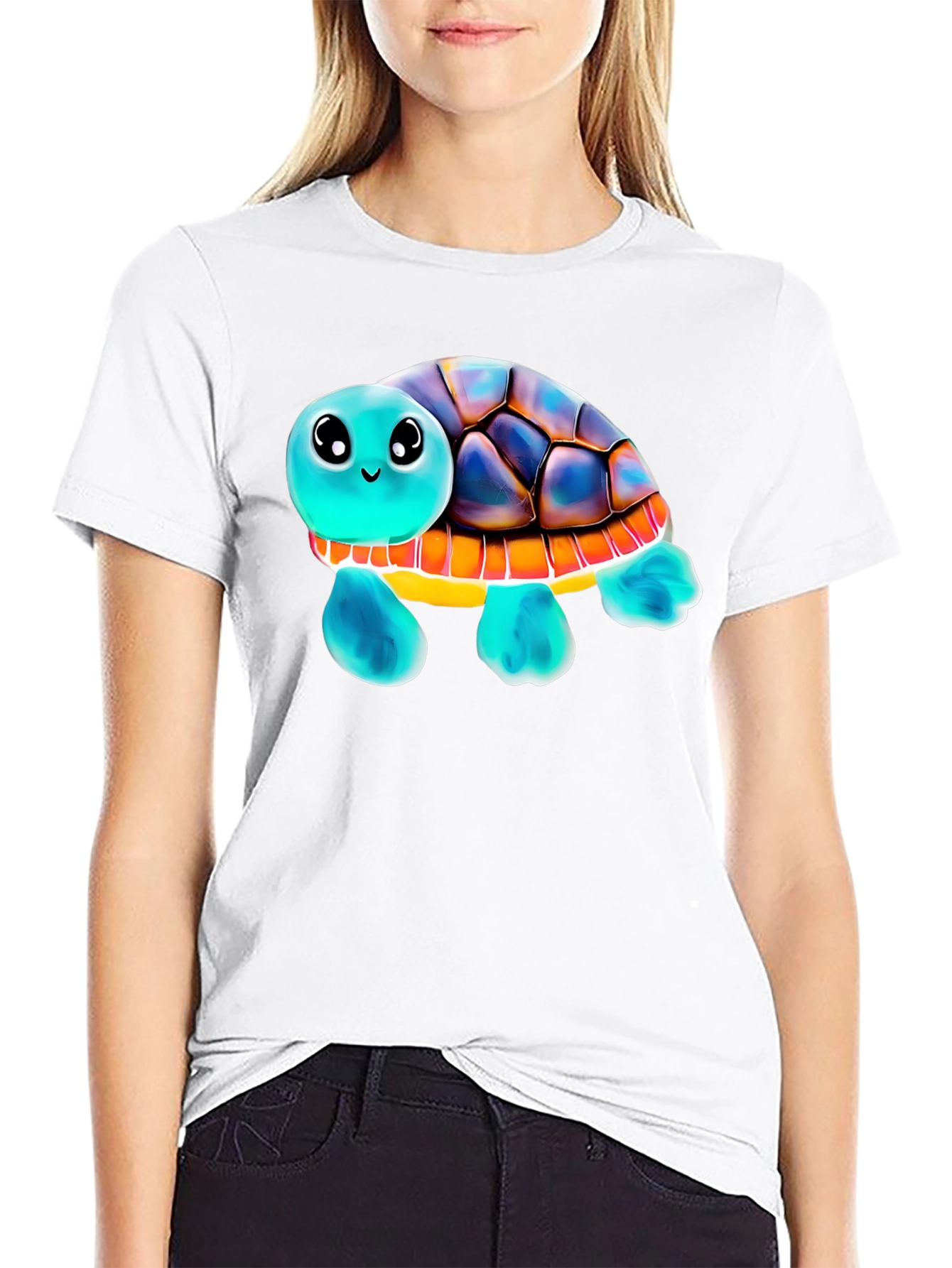 Cute Turtle Graphic Tee