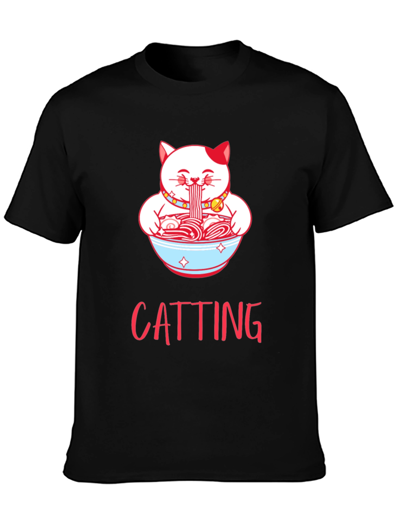 Cat Ramen T-Shirt - CATTING Funny Graphic Tee