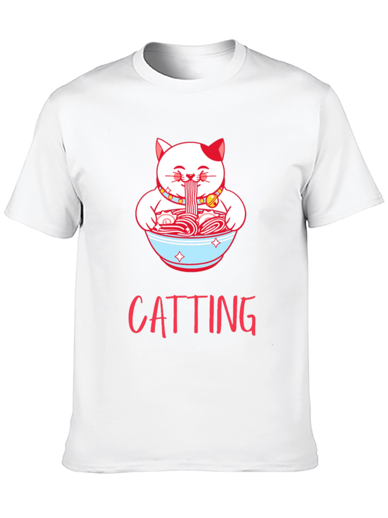 Cat Ramen T-Shirt - CATTING Funny Graphic Tee