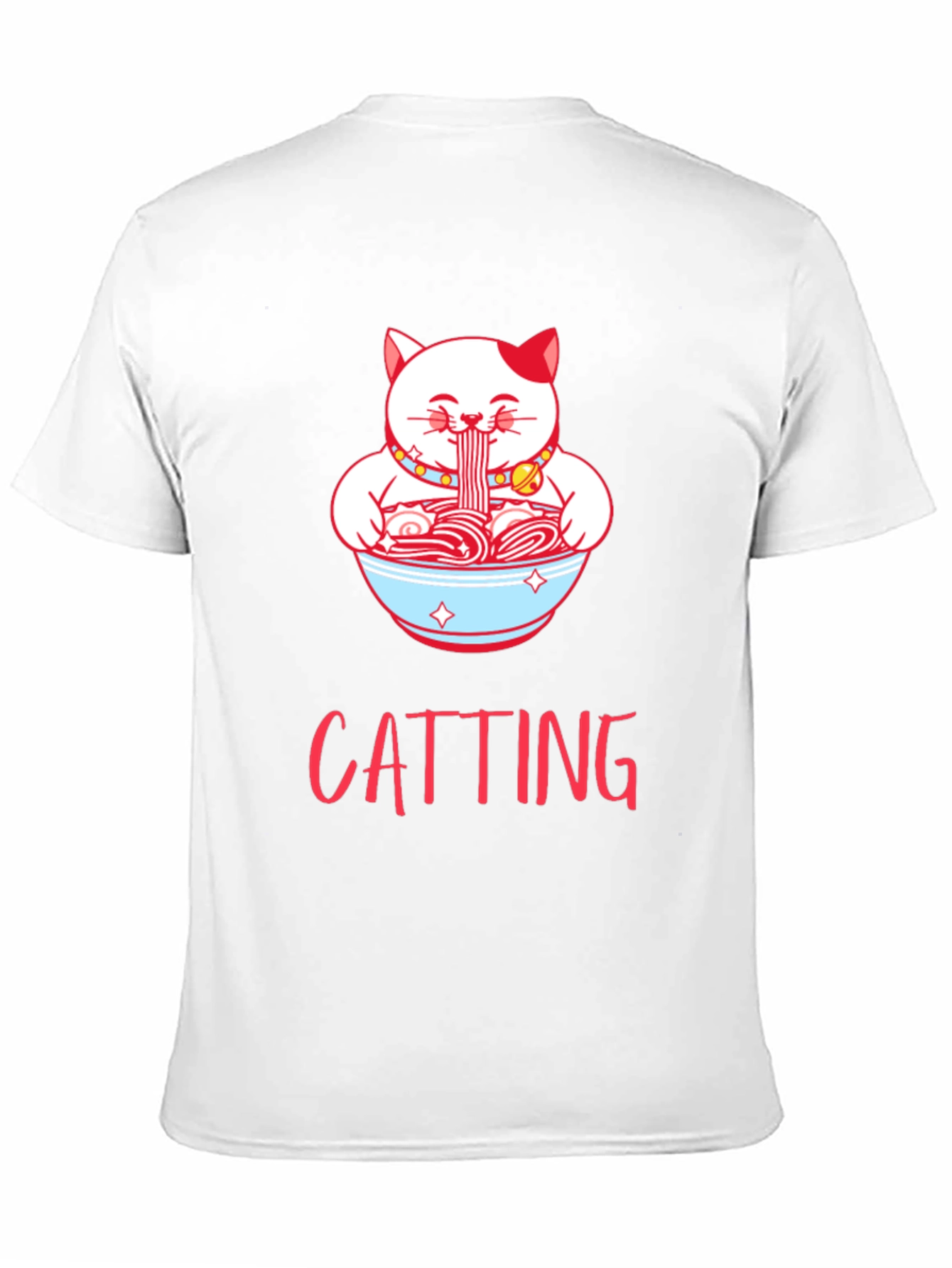 Cat Ramen T-Shirt - CATTING Funny Graphic Tee