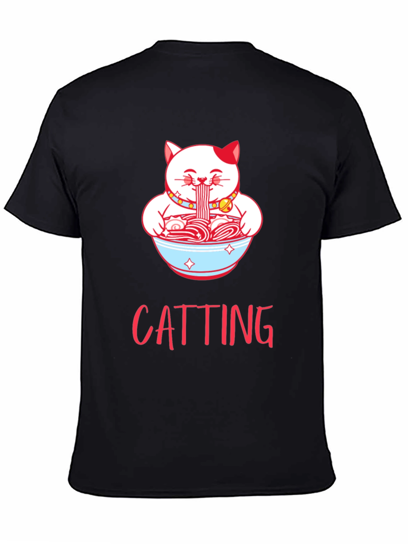 Cat Ramen T-Shirt - CATTING Funny Graphic Tee