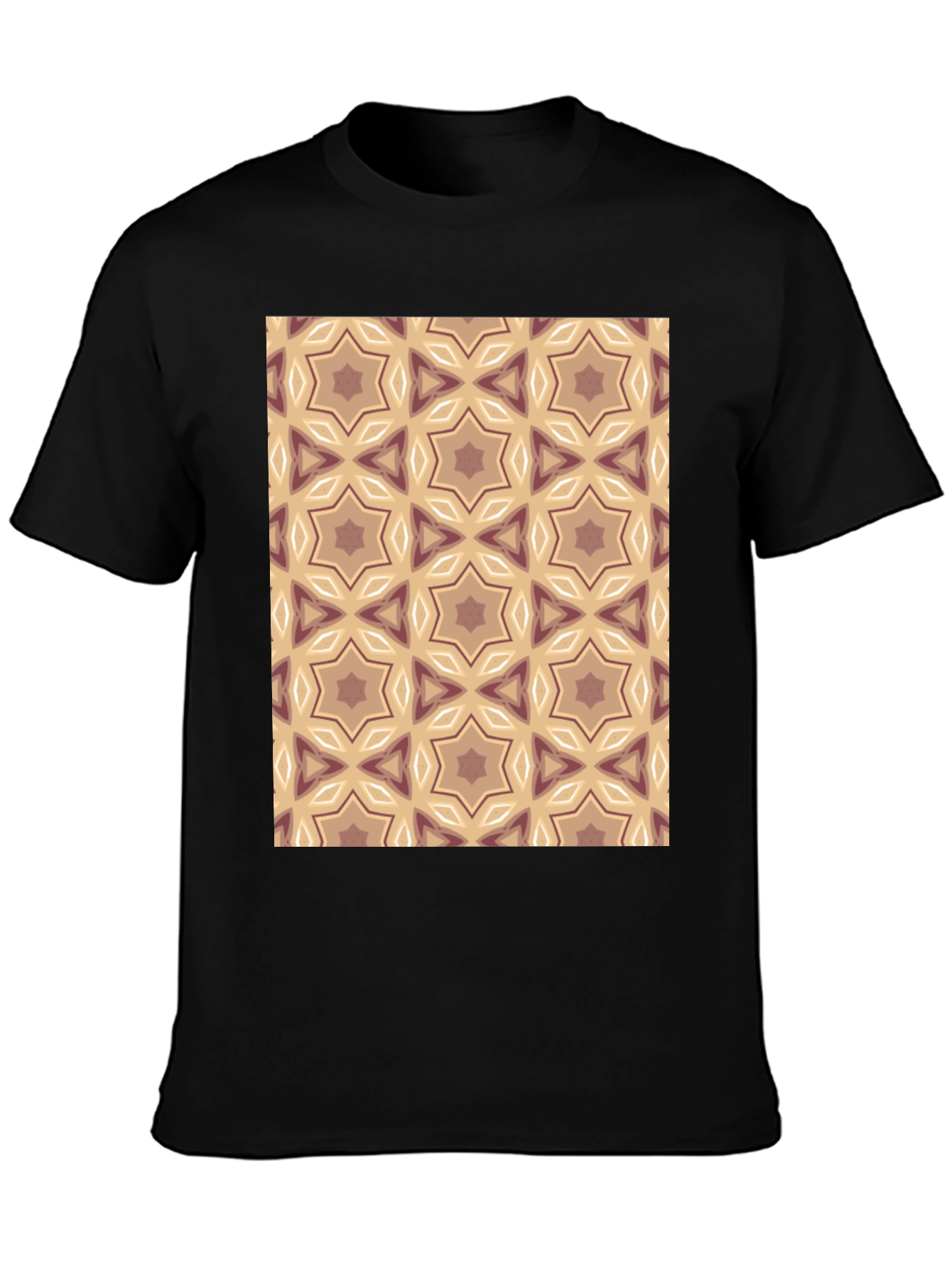Geometric Star Pattern T-Shirt - Stylish Comfort