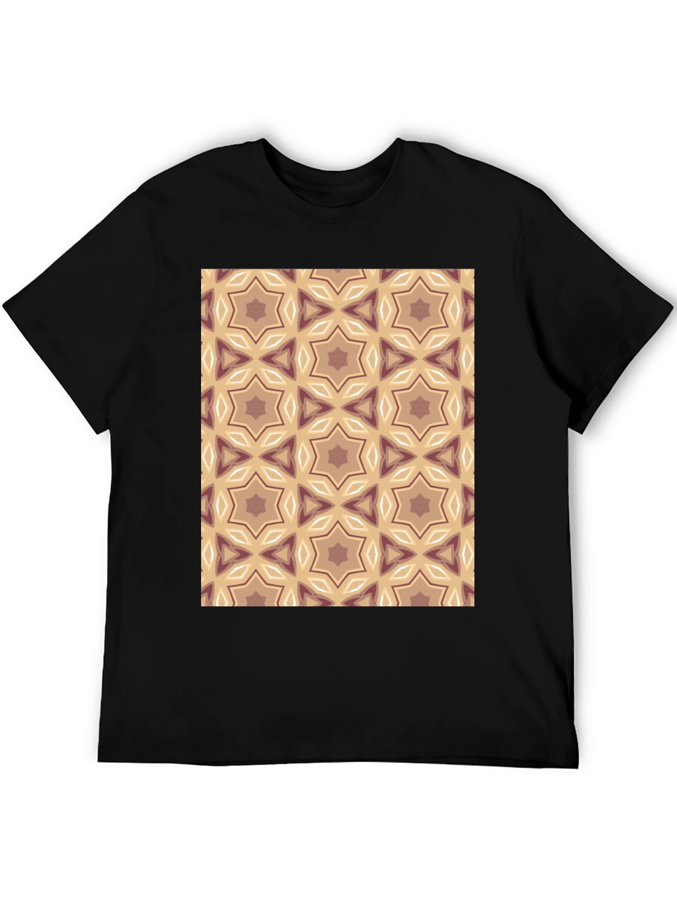 Geometric Star Pattern T-Shirt - Stylish Comfort