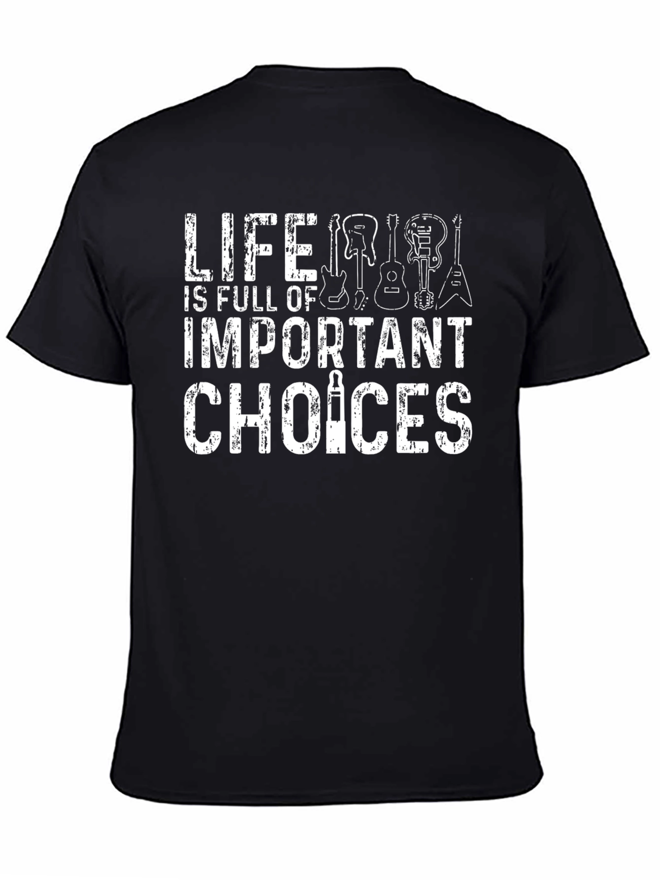 Life Choices Guitar Graphic T-Shirt