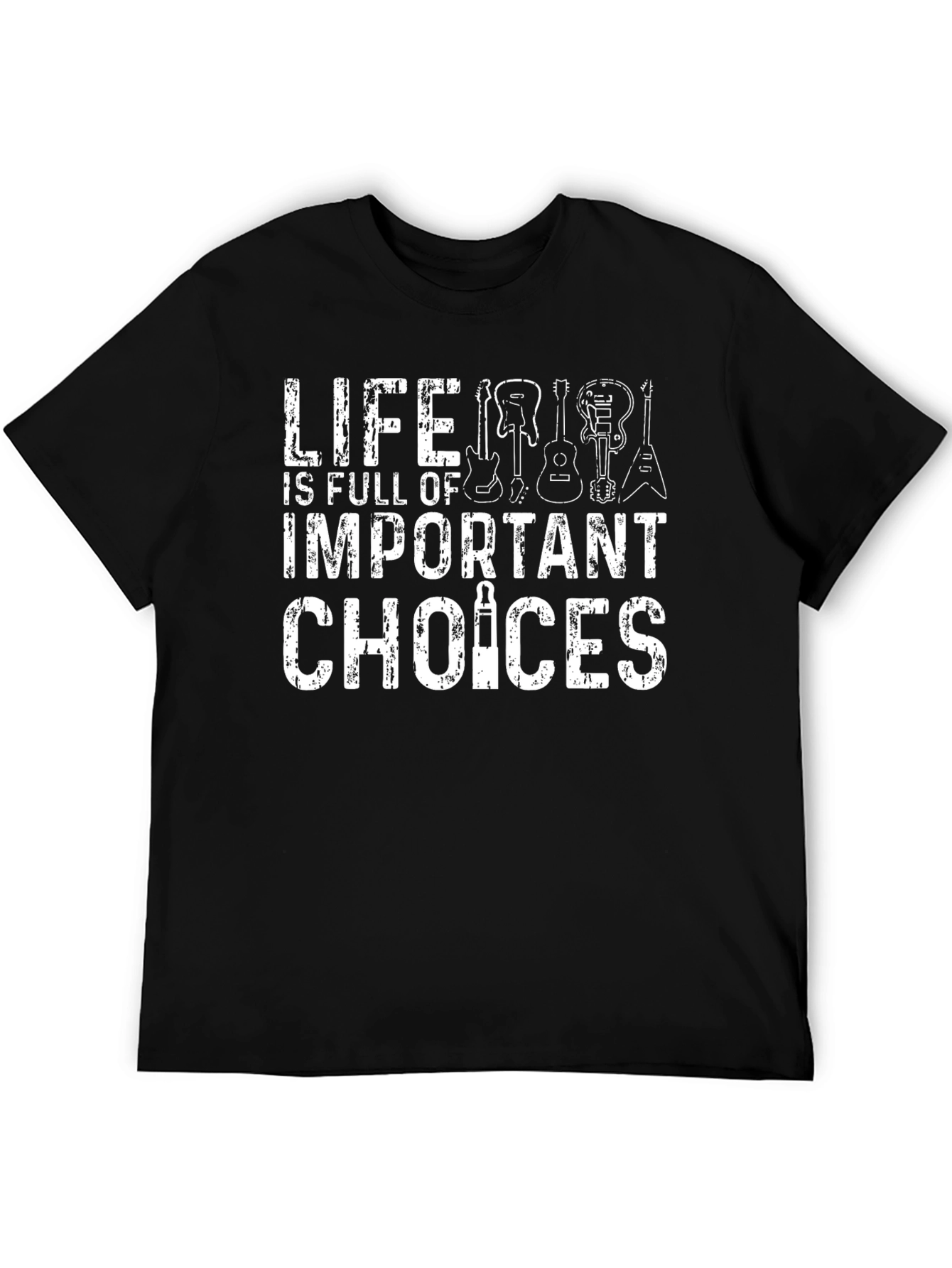 Life Choices Guitar Graphic T-Shirt