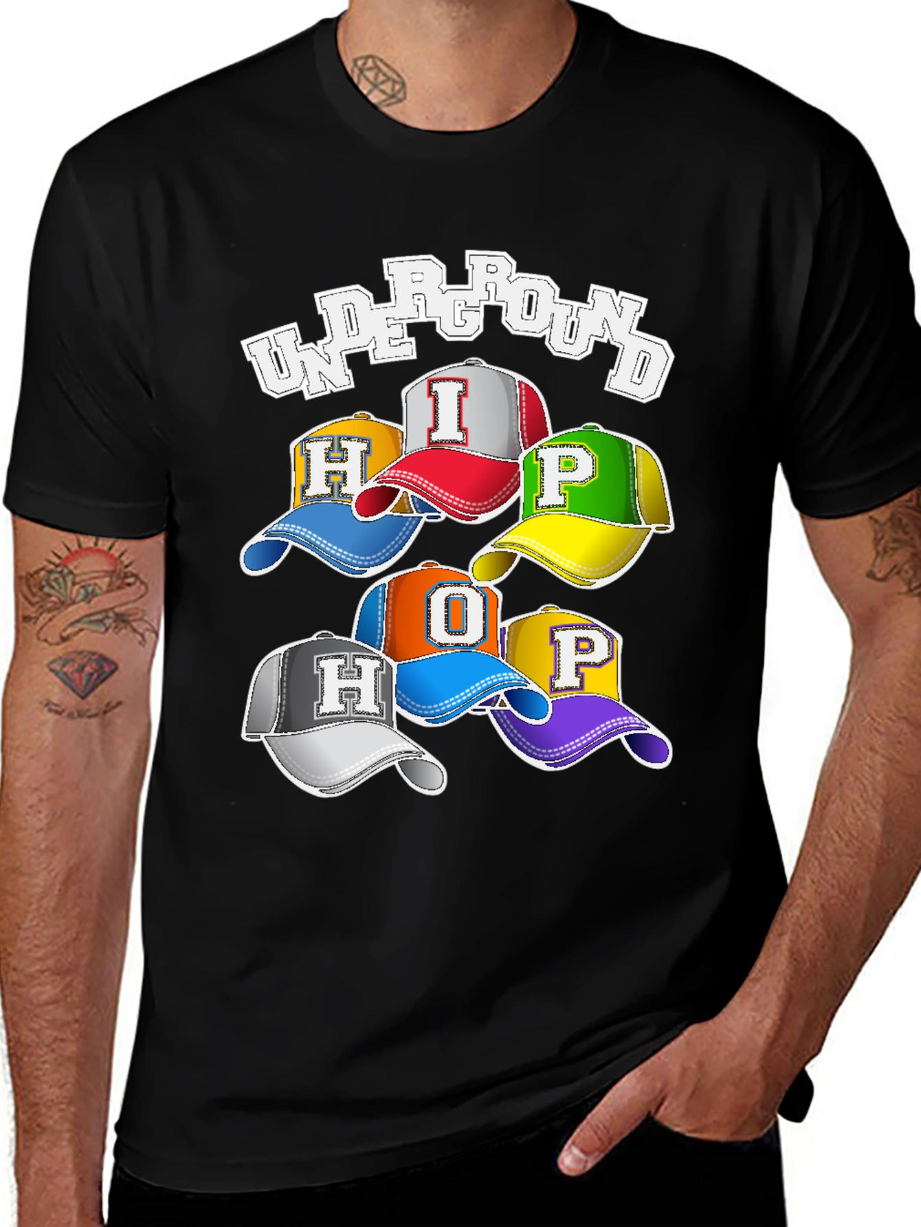 Underground Hip Hop Graphic T-Shirt