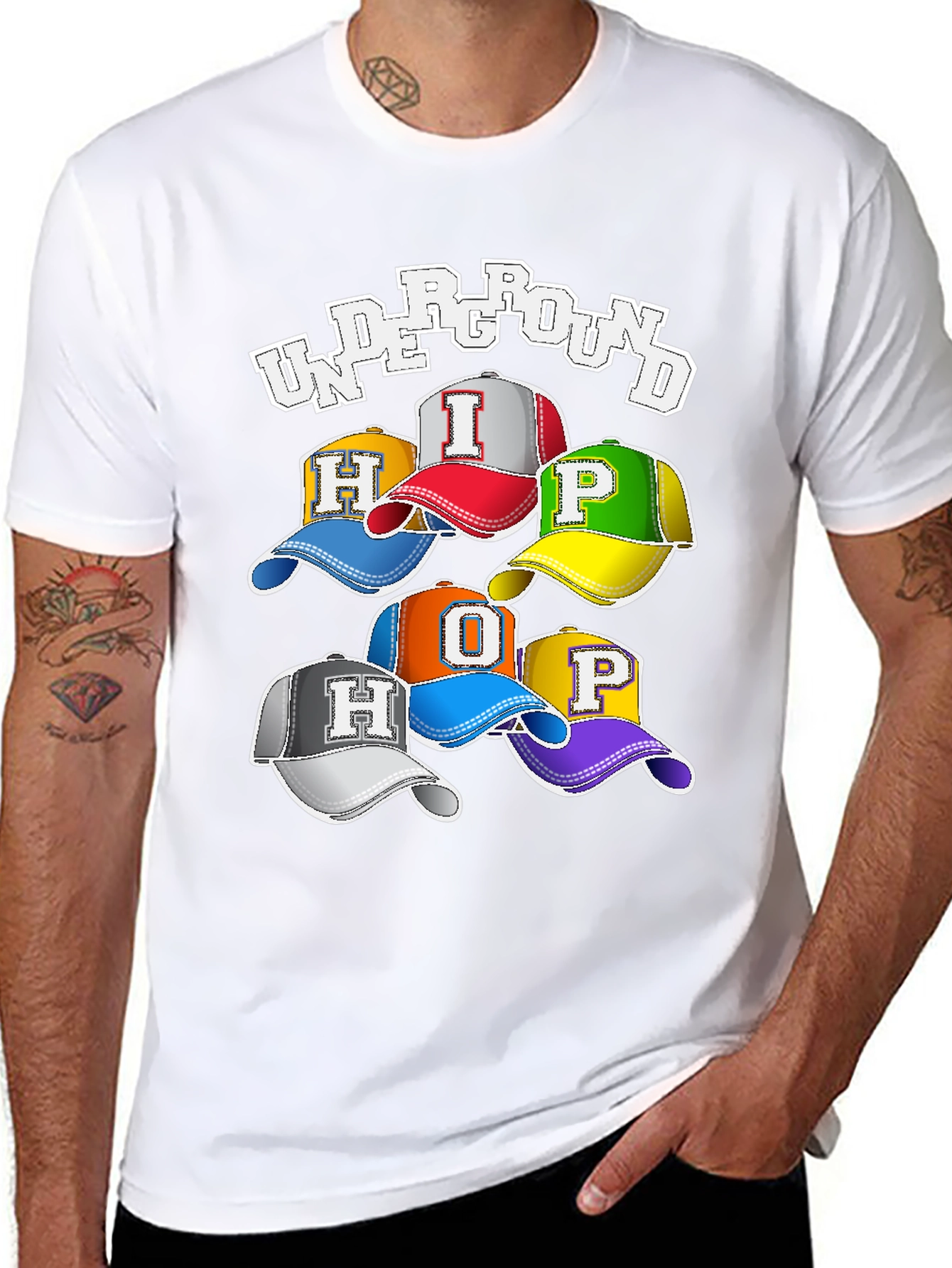 Underground Hip Hop Graphic T-Shirt