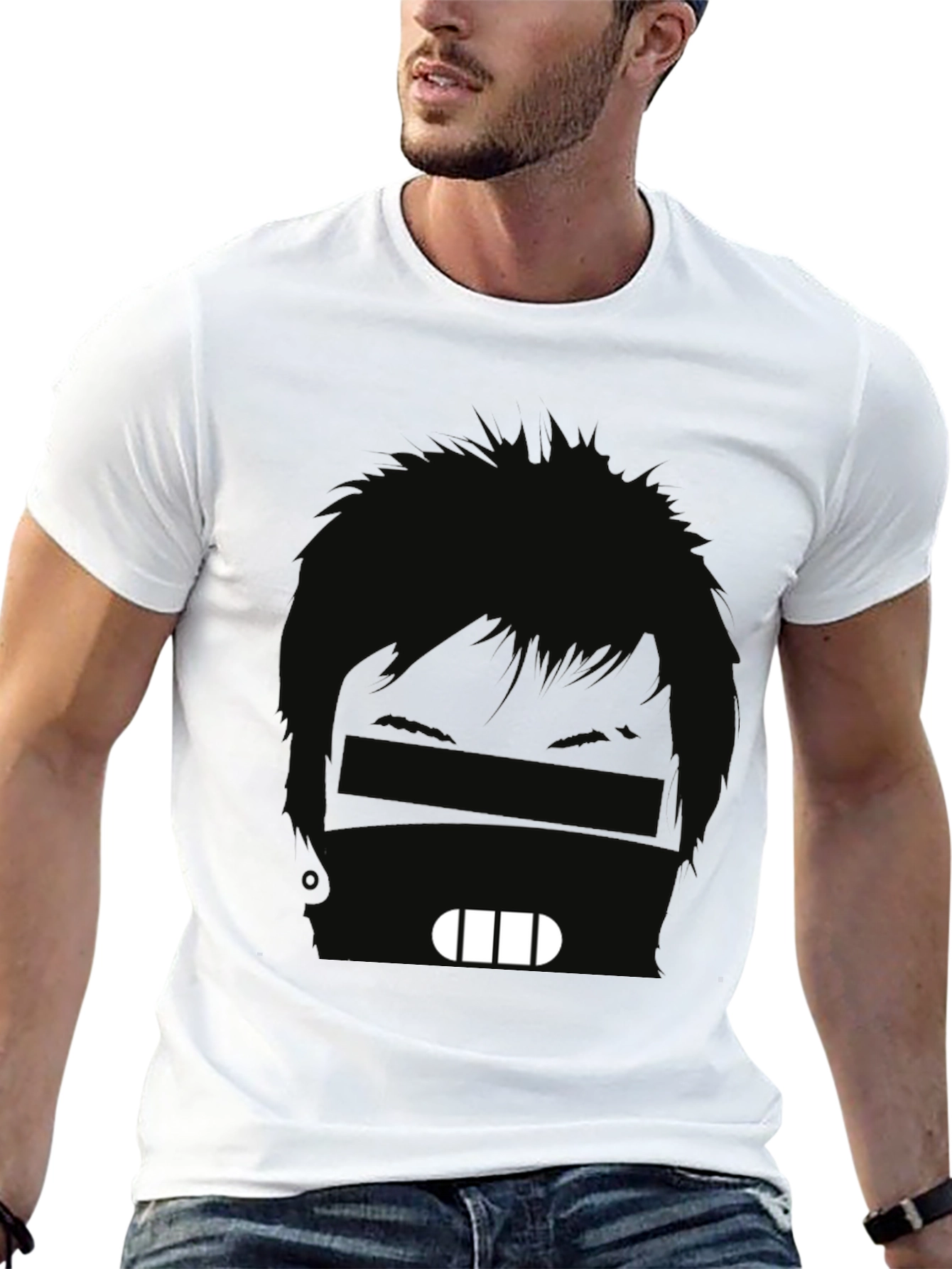 Abstract Bruce Lee Black T-Shirt