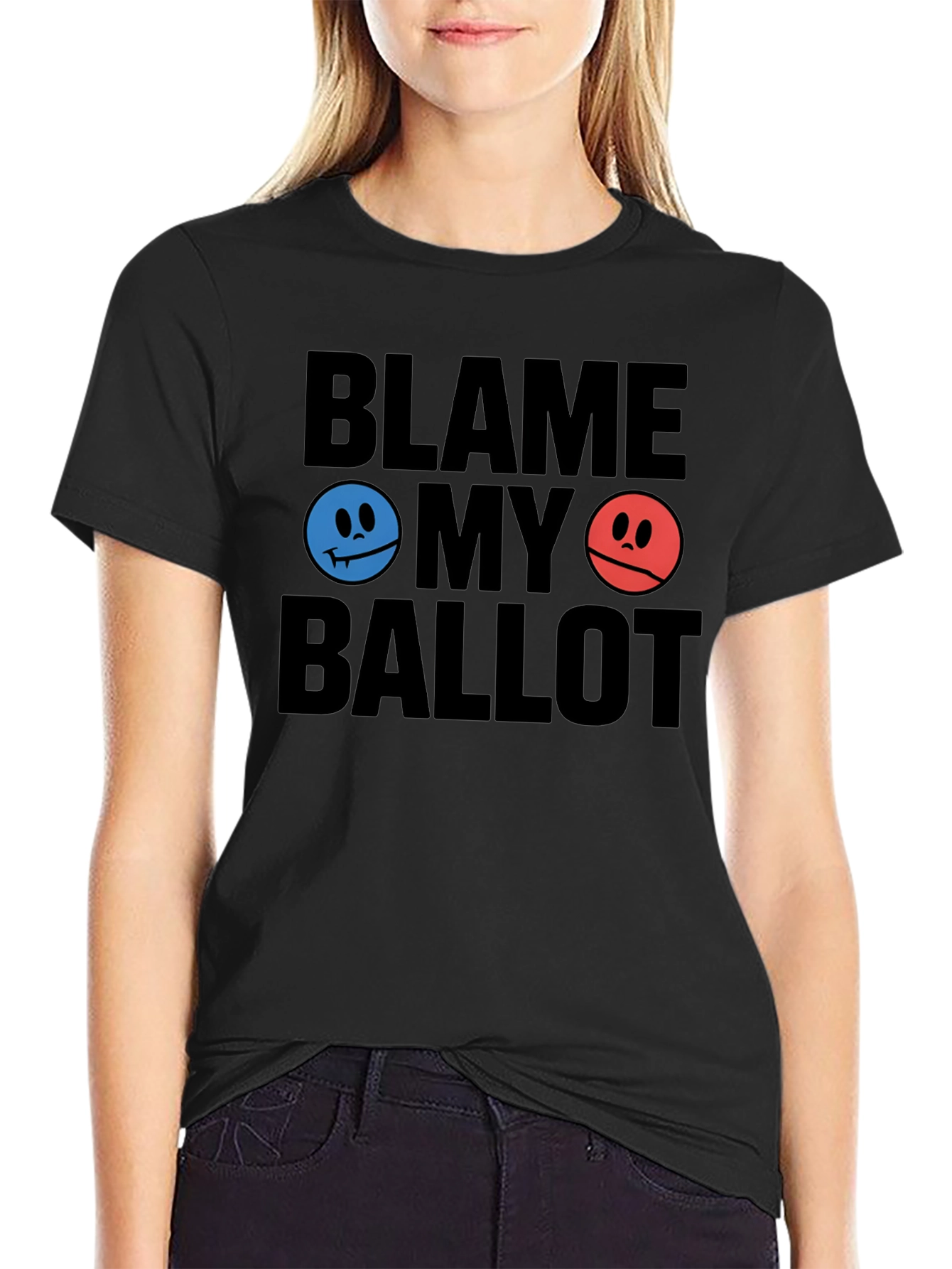 Blame My Ballot Graphic T-Shirt - Black
