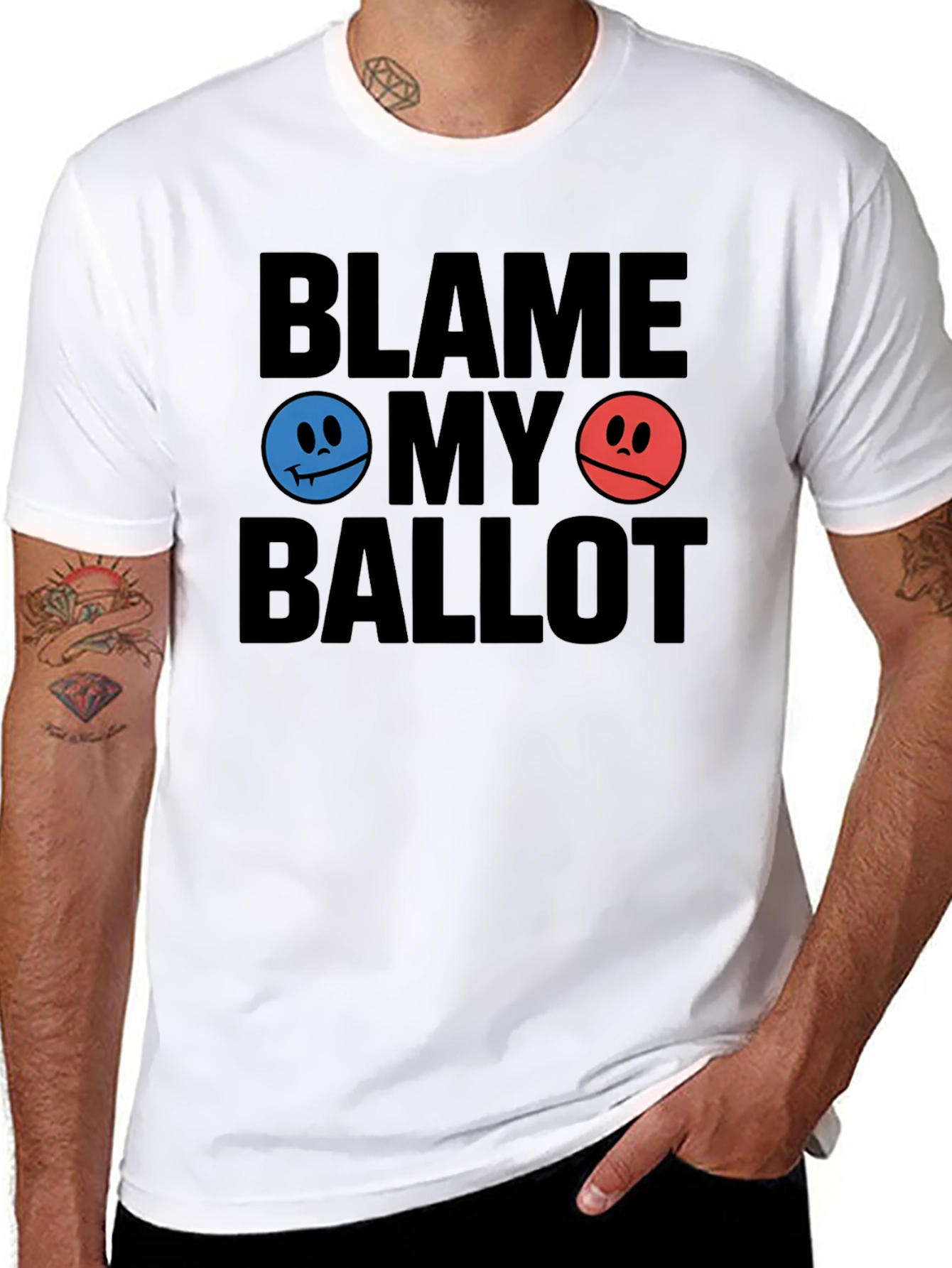 Blame My Ballot Graphic T-Shirt - Black