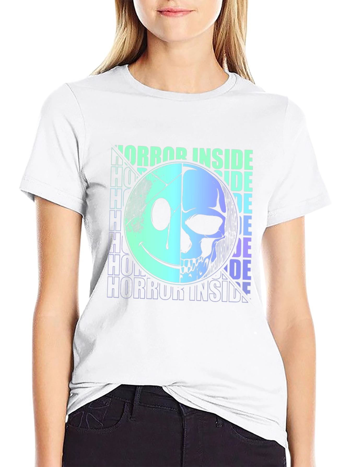 Horror Inside Graphic T-Shirt - Black