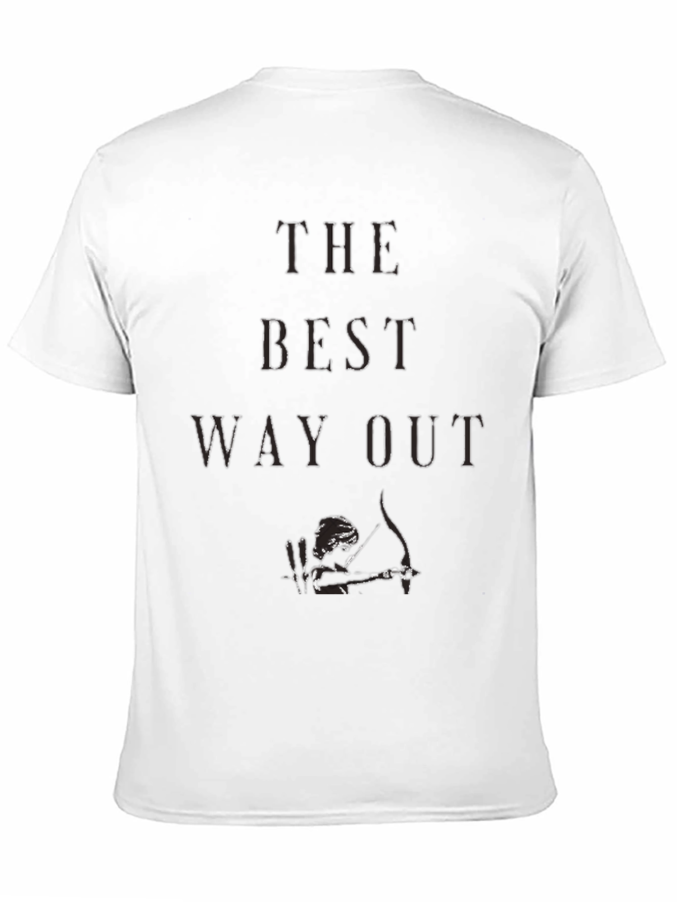 The Best Way Out Graphic Black T-Shirt