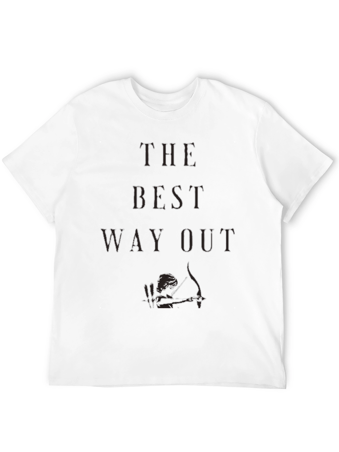 The Best Way Out Graphic Black T-Shirt