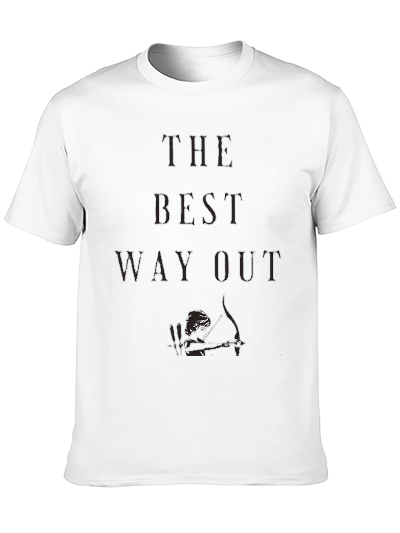The Best Way Out Graphic Black T-Shirt