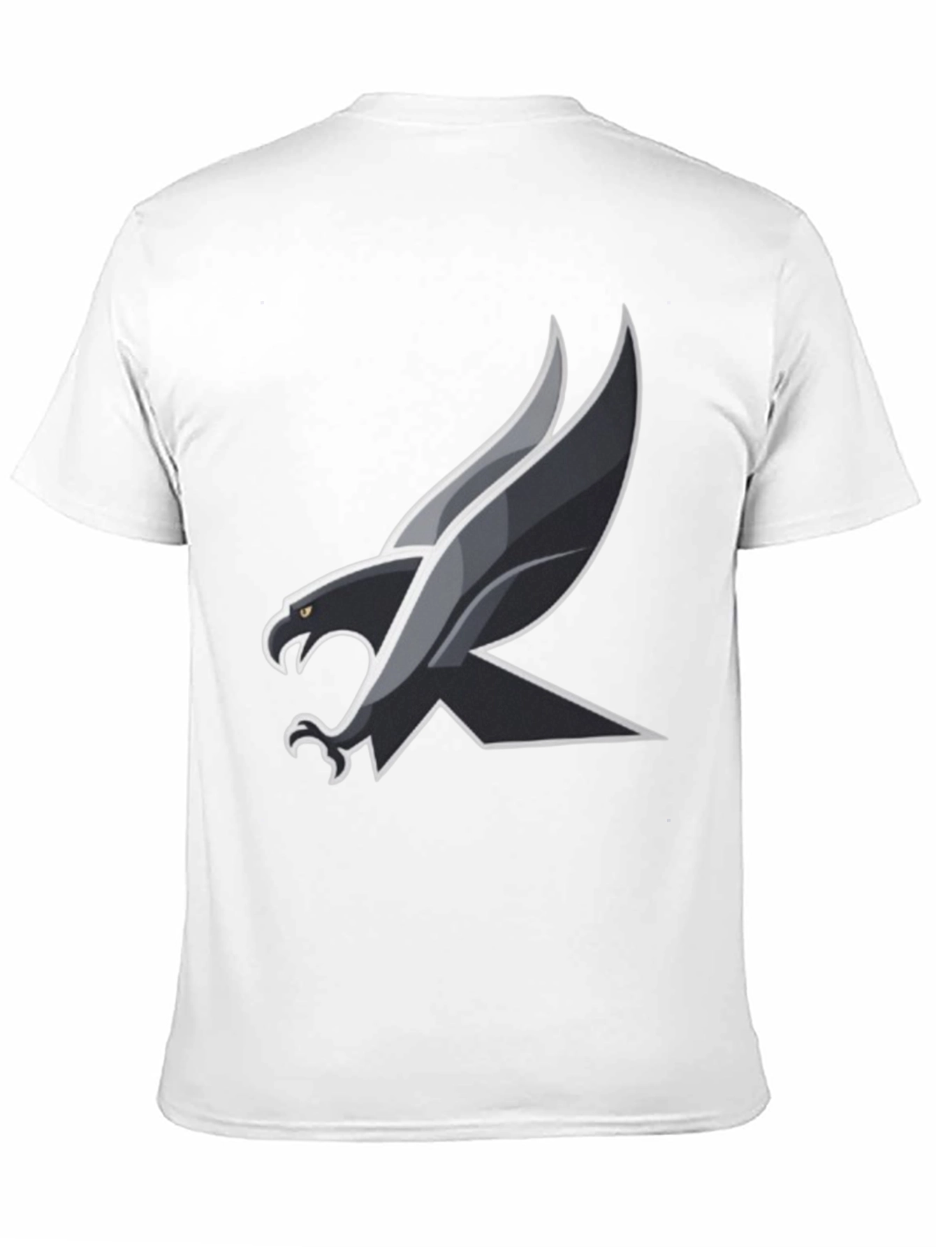 Mens Black T-Shirt with Eagle Design