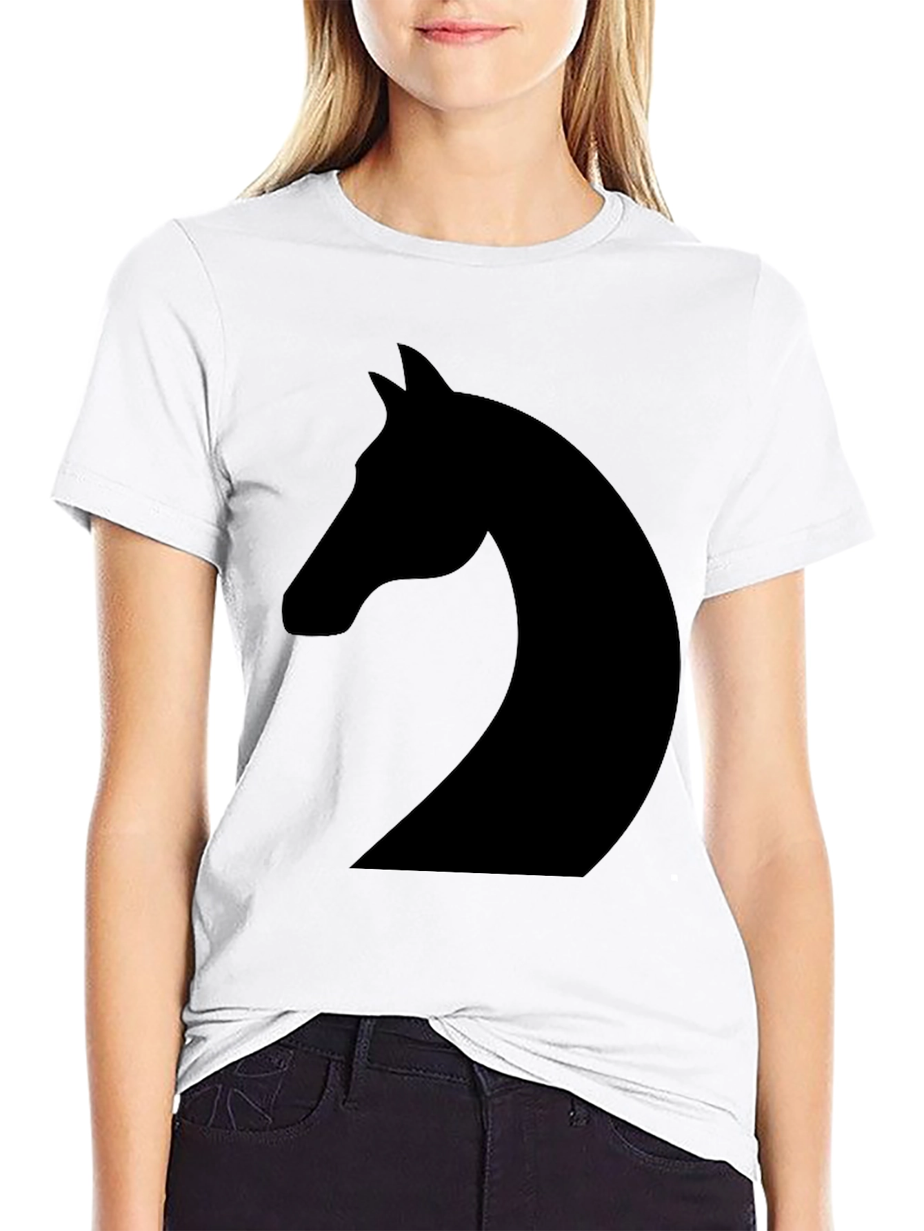 Equestrian Knight Black T-Shirt