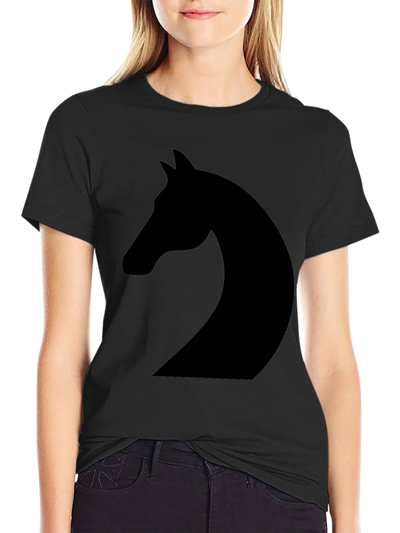 Equestrian Knight Black T-Shirt
