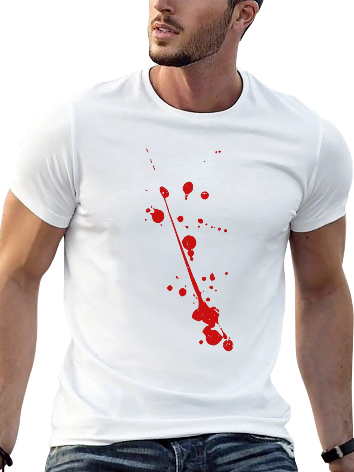 Blood Splatter Black T-Shirt - Graphic Tee