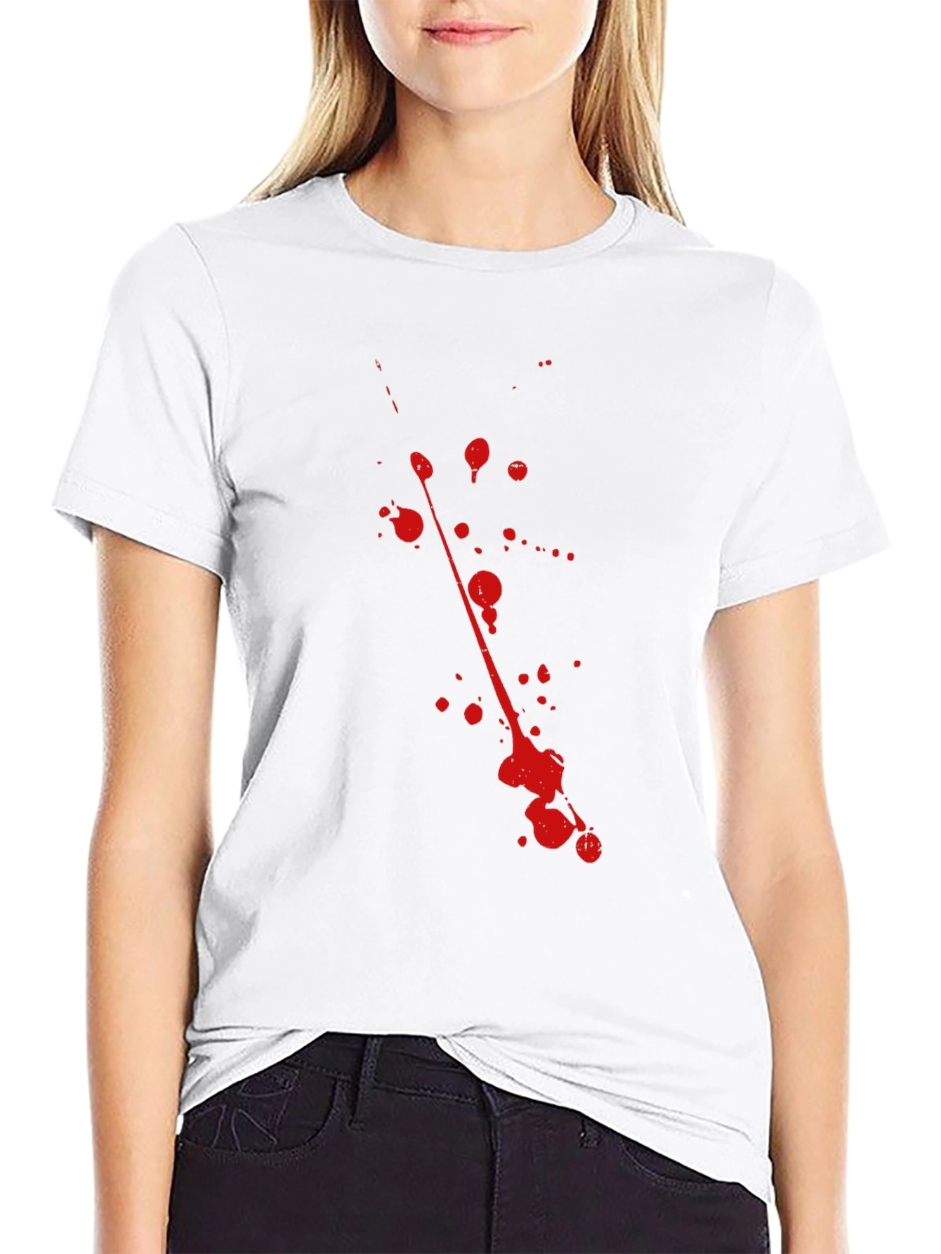 Blood Splatter Black T-Shirt - Graphic Tee