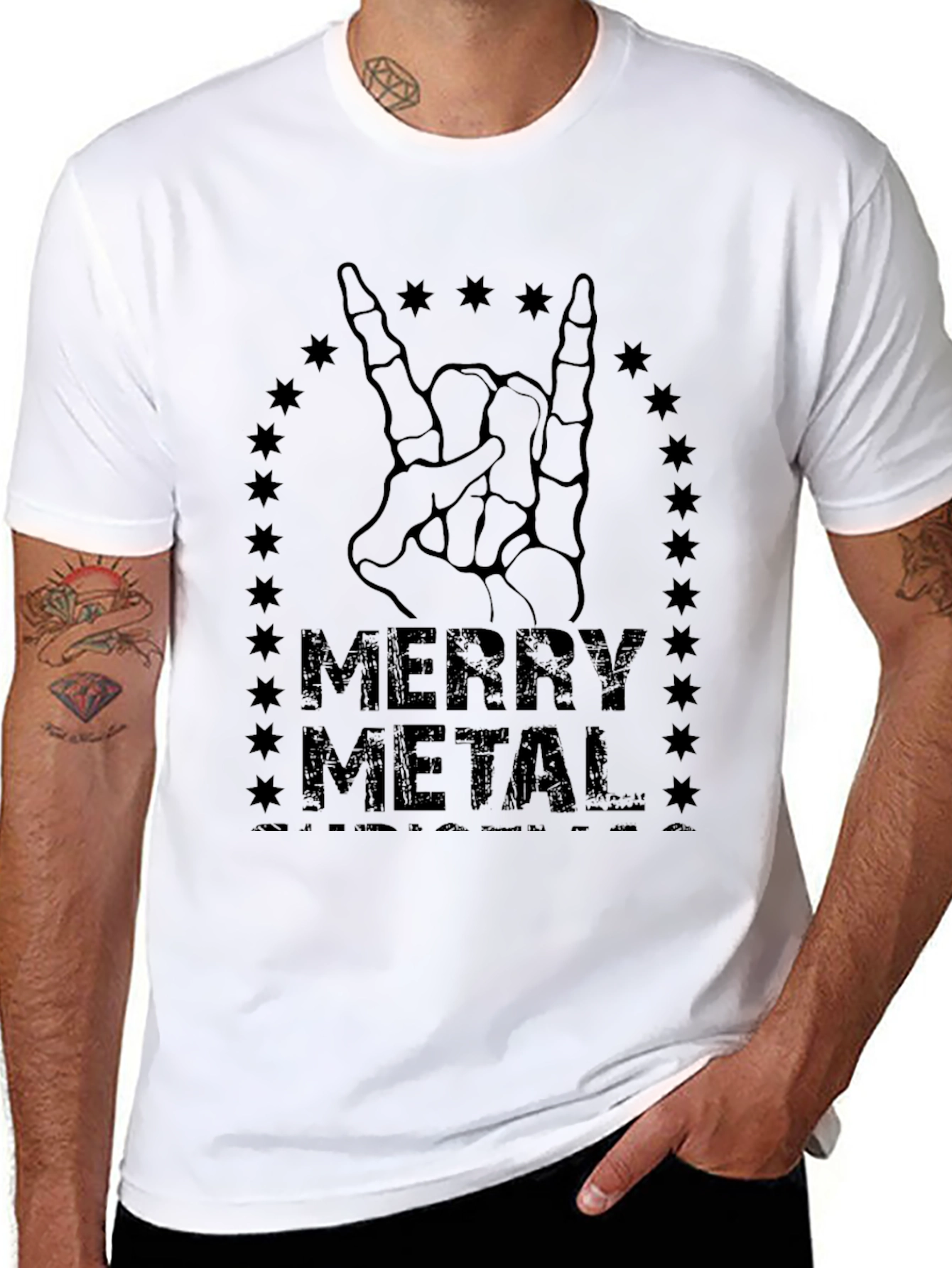 Merry Metal Graphic T-Shirt - Rock On!
