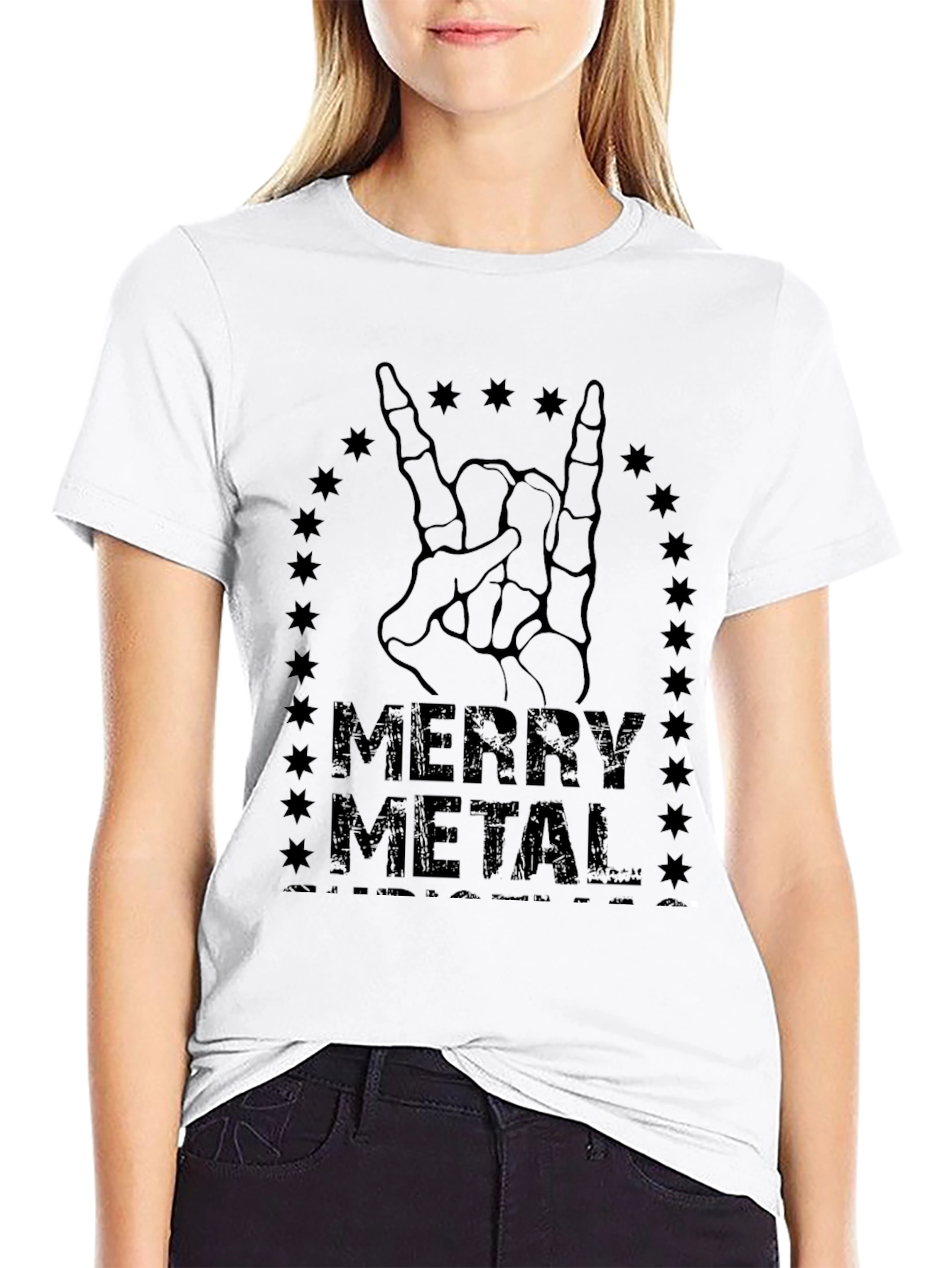 Merry Metal Graphic T-Shirt - Rock On!