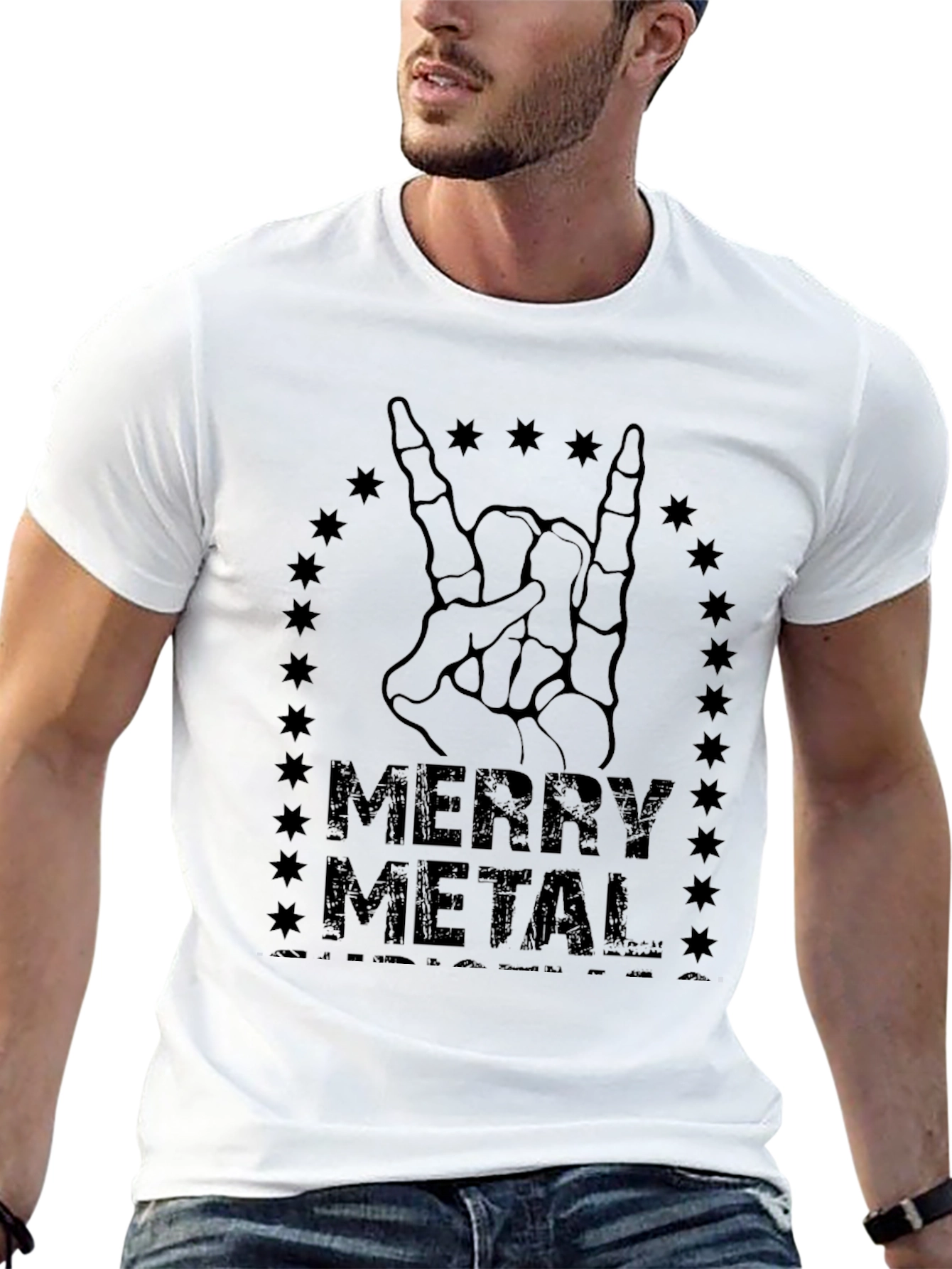 Merry Metal Graphic T-Shirt - Rock On!