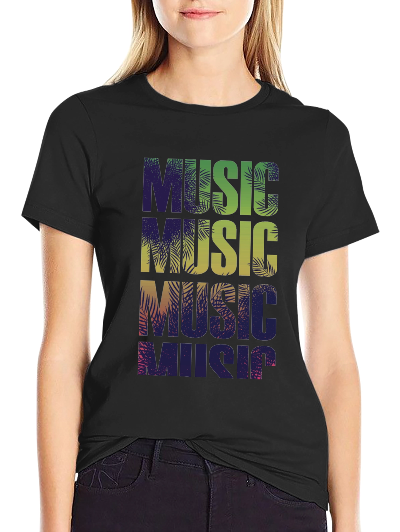 Tropical Music Vibes Graphic Tee