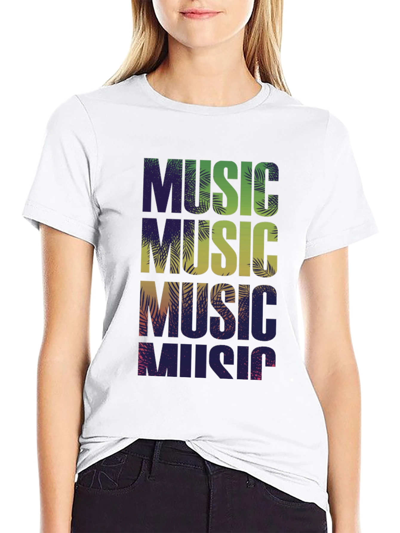 Tropical Music Vibes Graphic Tee
