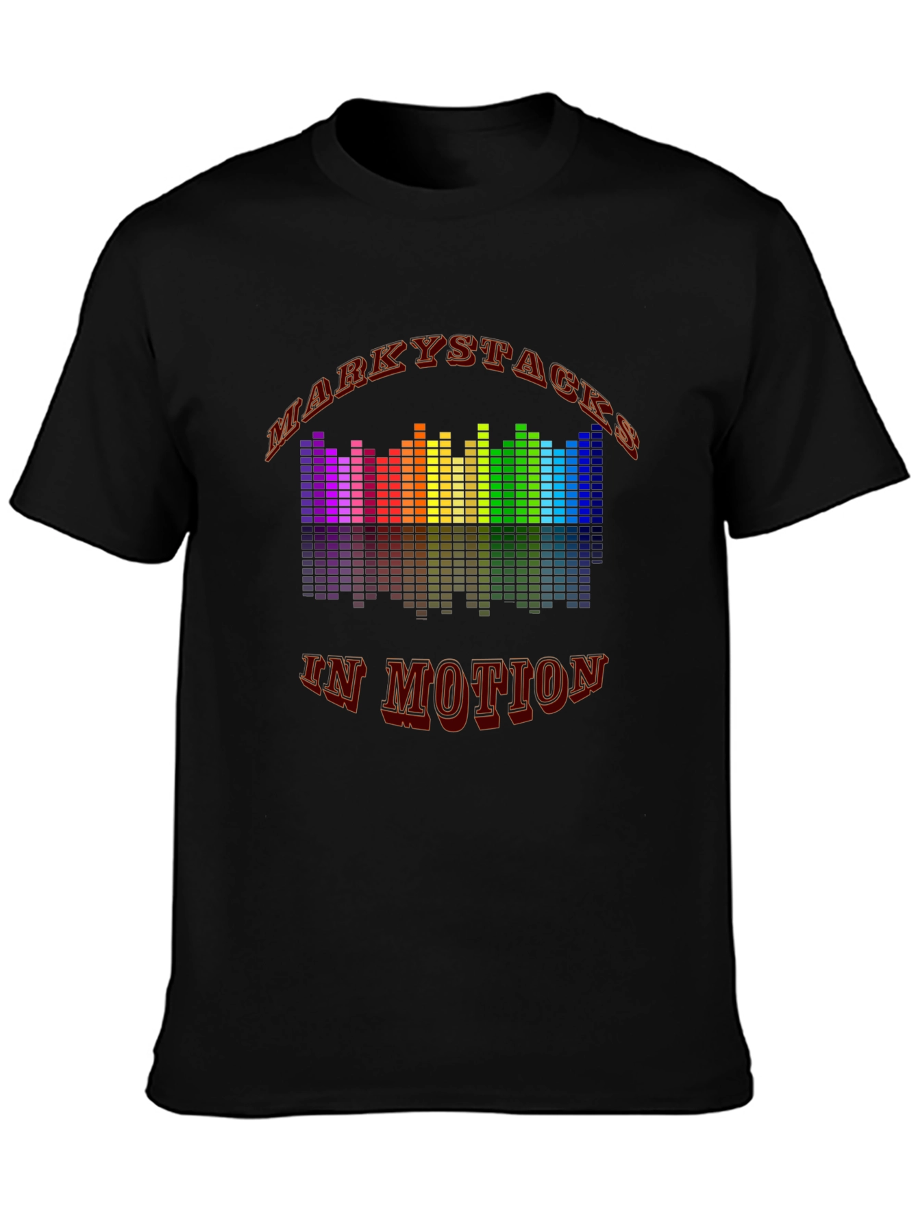 Markystacks In Motion Black Graphic T-Shirt