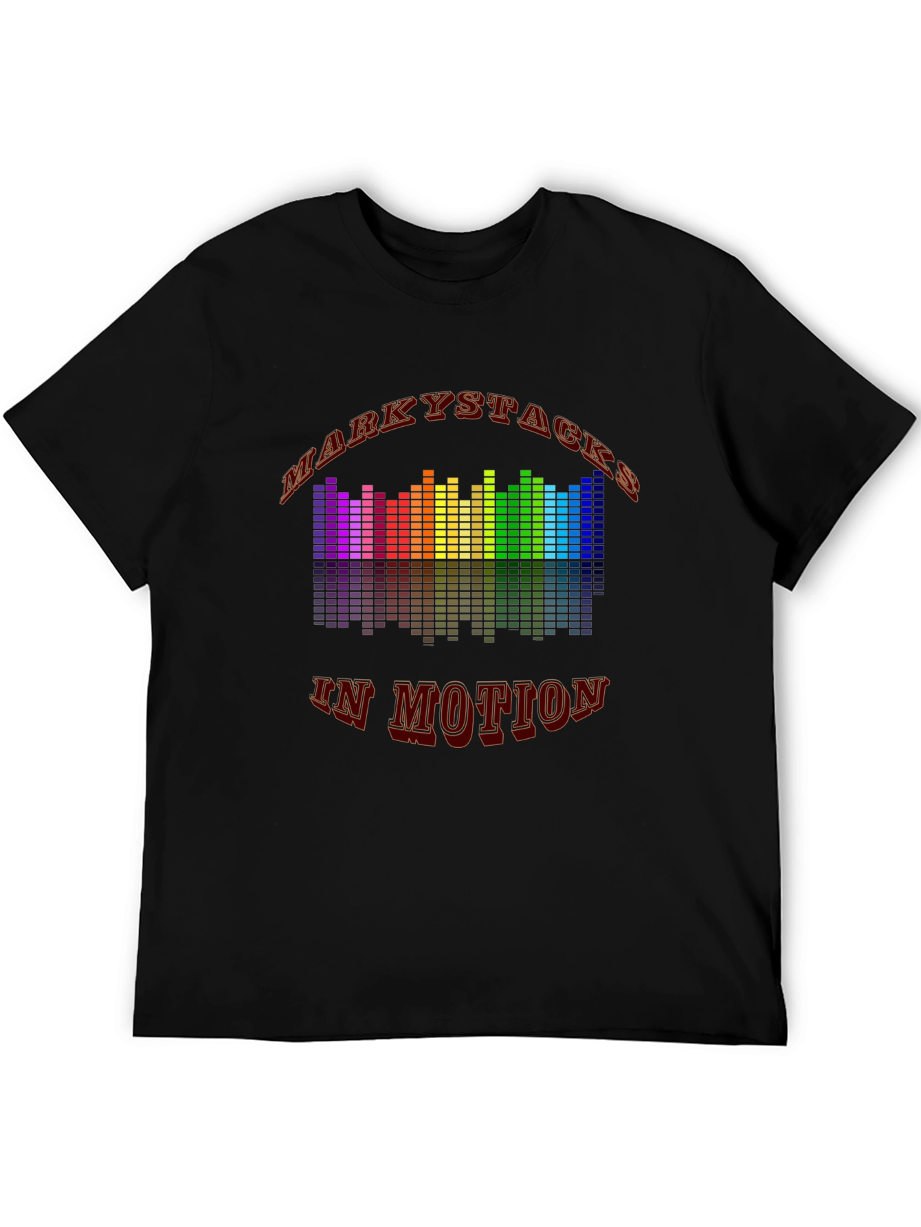 Markystacks In Motion Black Graphic T-Shirt