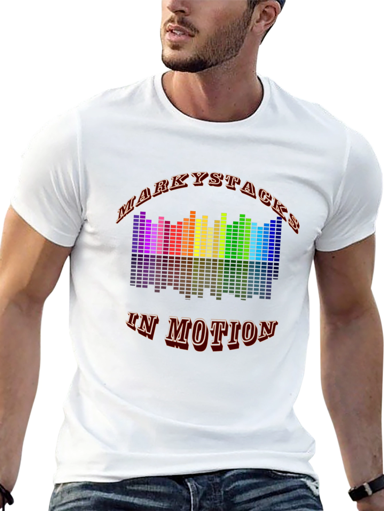 Markystacks In Motion Black Graphic T-Shirt