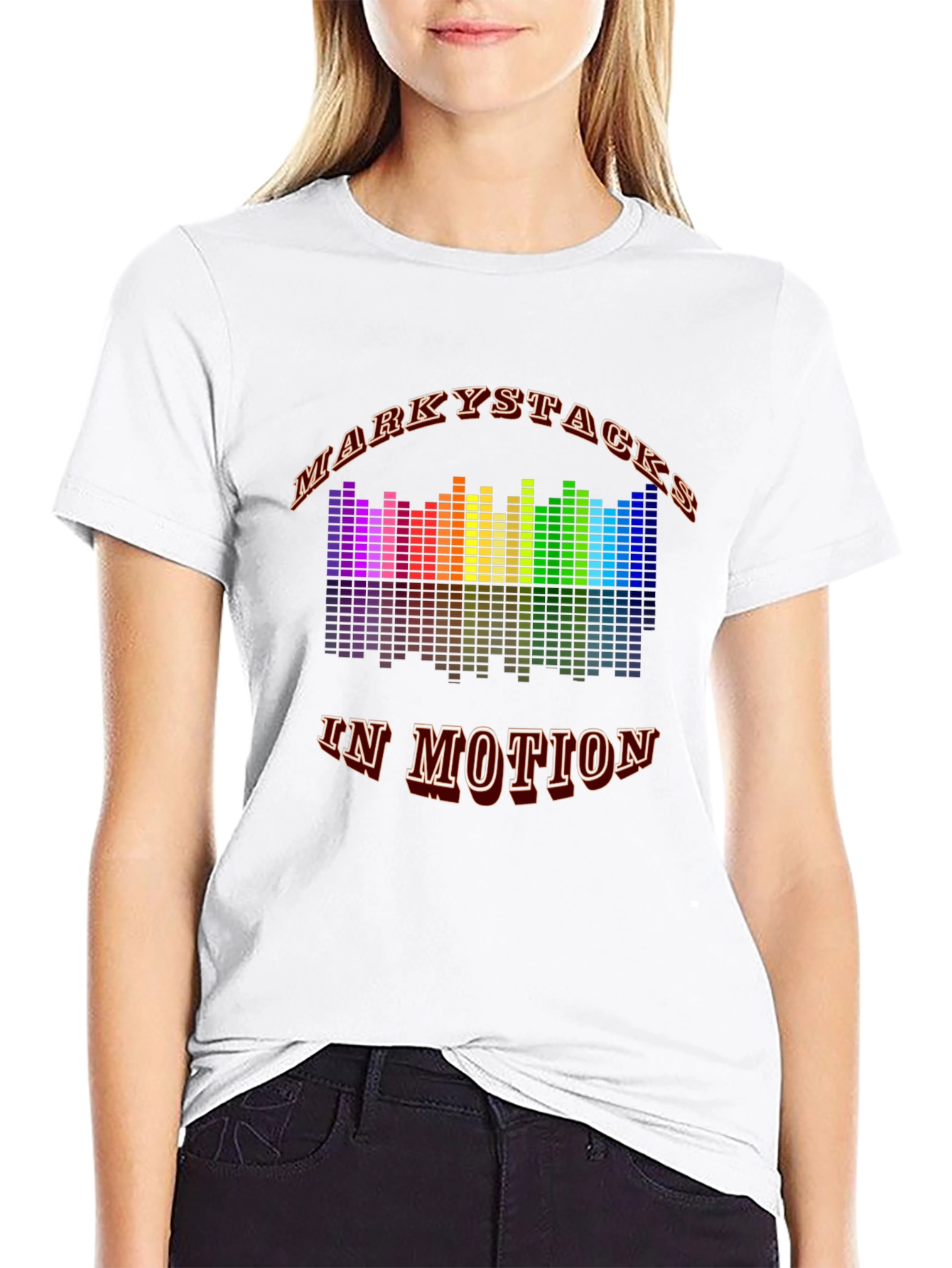 Markystacks In Motion Black Graphic T-Shirt