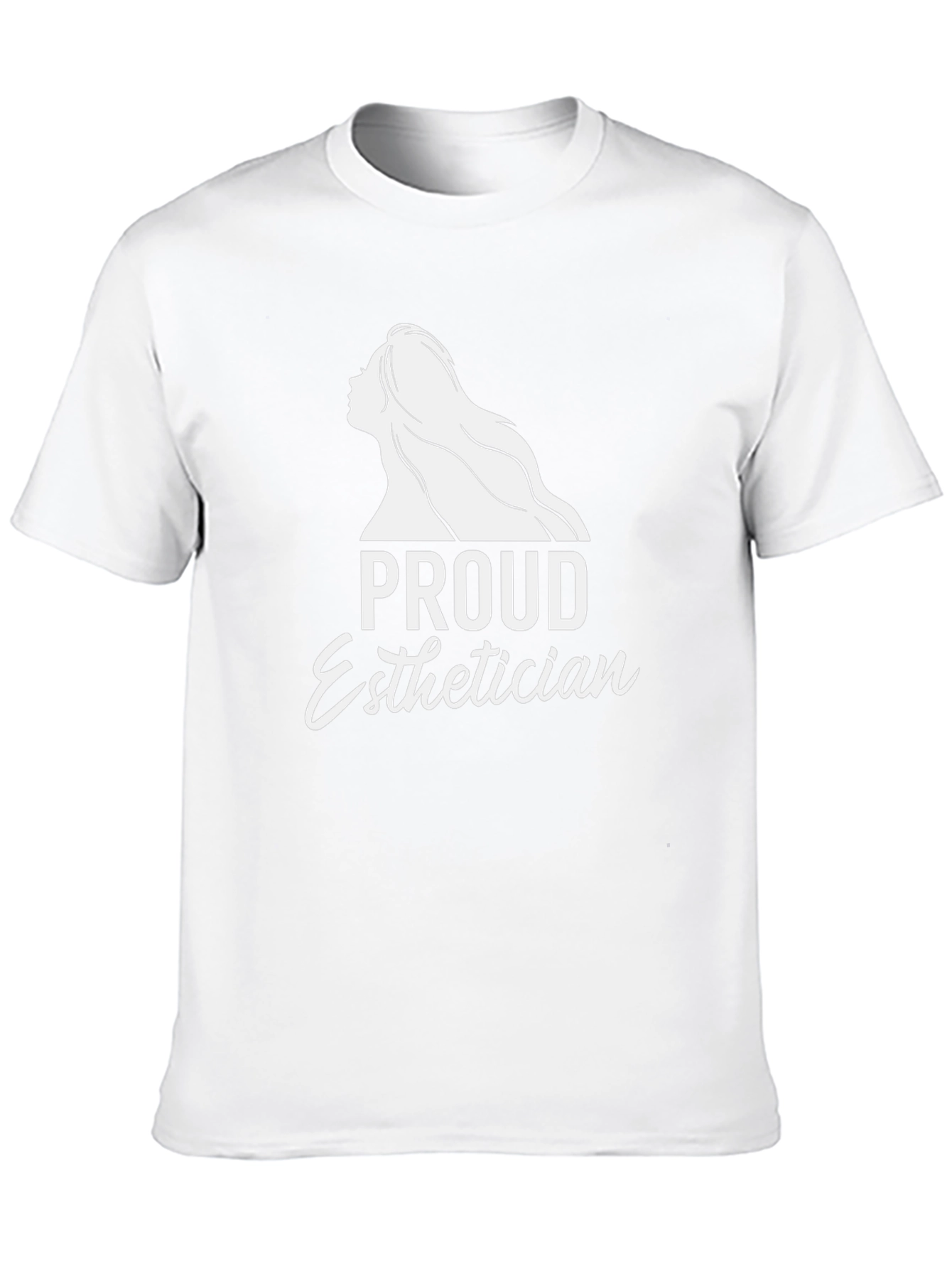 Proud Esthetician T-Shirt - Black Crew Neck