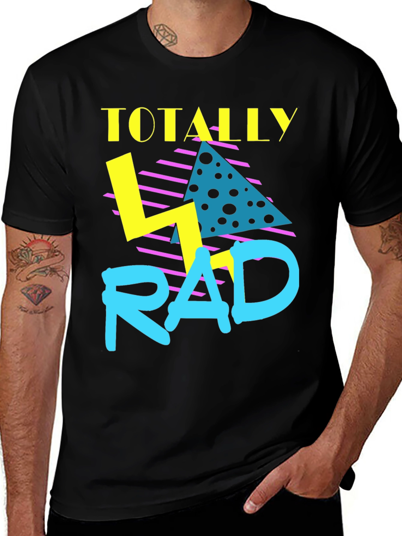 Totally Rad Retro Graphic Tee - 80s Throwback T-Shirt